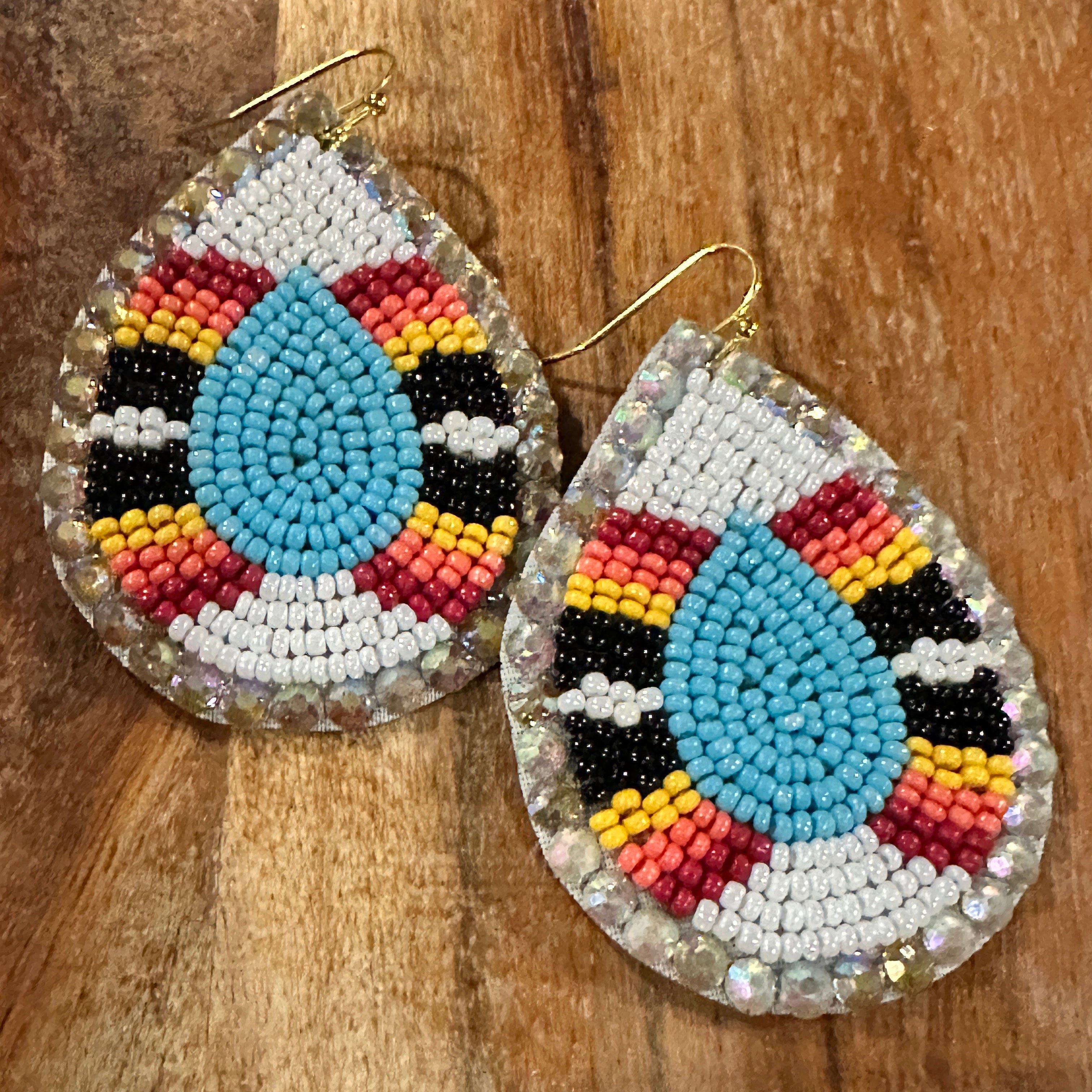 Other Boho Tribal Vibrant Southwestern Teardrop Beaded Dangle Earr Size ONE SIZE - 8 Thumbnail