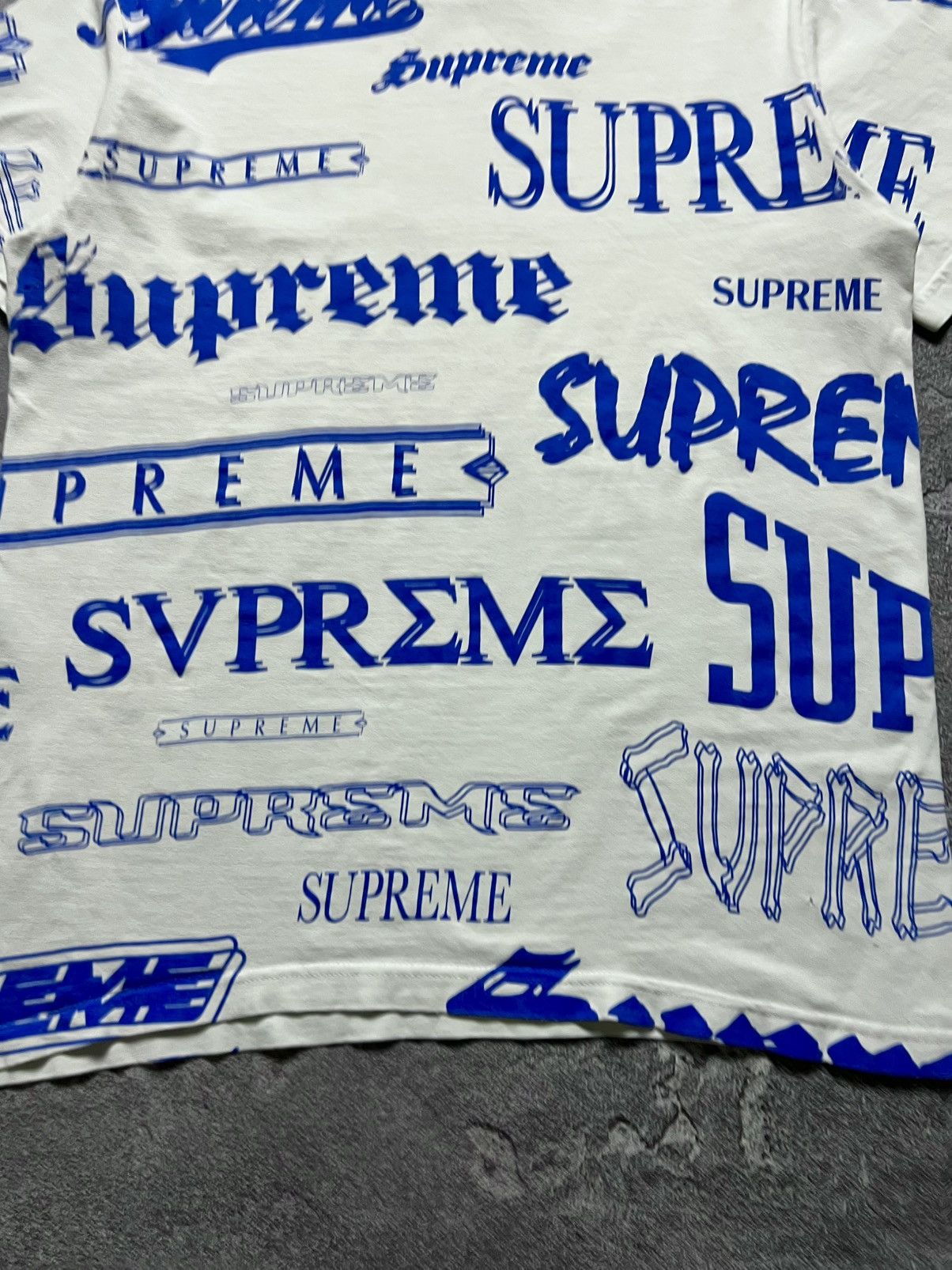 Supreme Vintage Supreme Multi Logo Tee Shirt Monogram Size US S / EU 44-46 / 1 - 14 Thumbnail