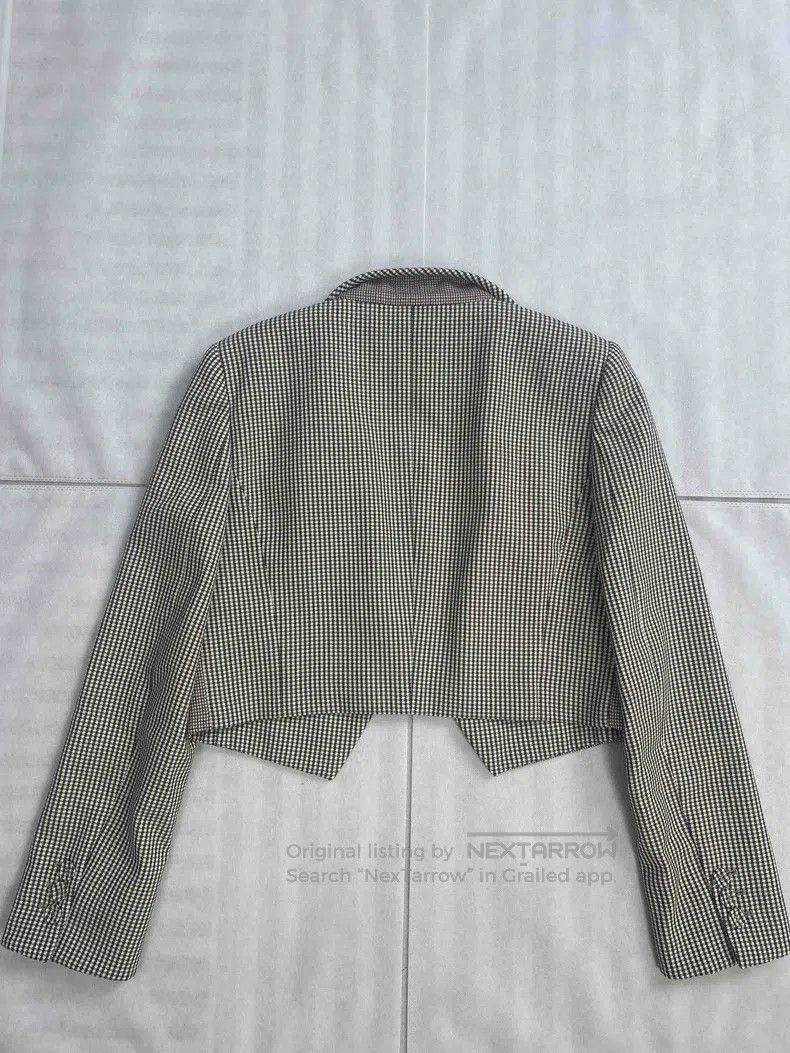 Fendi Fendi Houndstooth Short Blazer Jacket Size S / US 4 / IT 40 - 2 Thumbnail