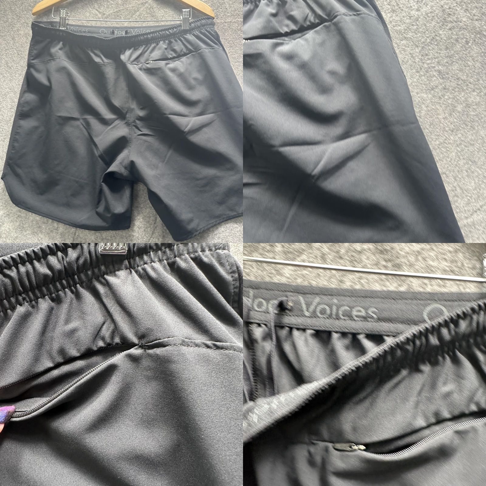 Outdoor Voices Outdoor Voices Shorts Mens XL Black Athletic Running Training Gym Zip Pocket Size US 36 / EU 52 - 8 Thumbnail