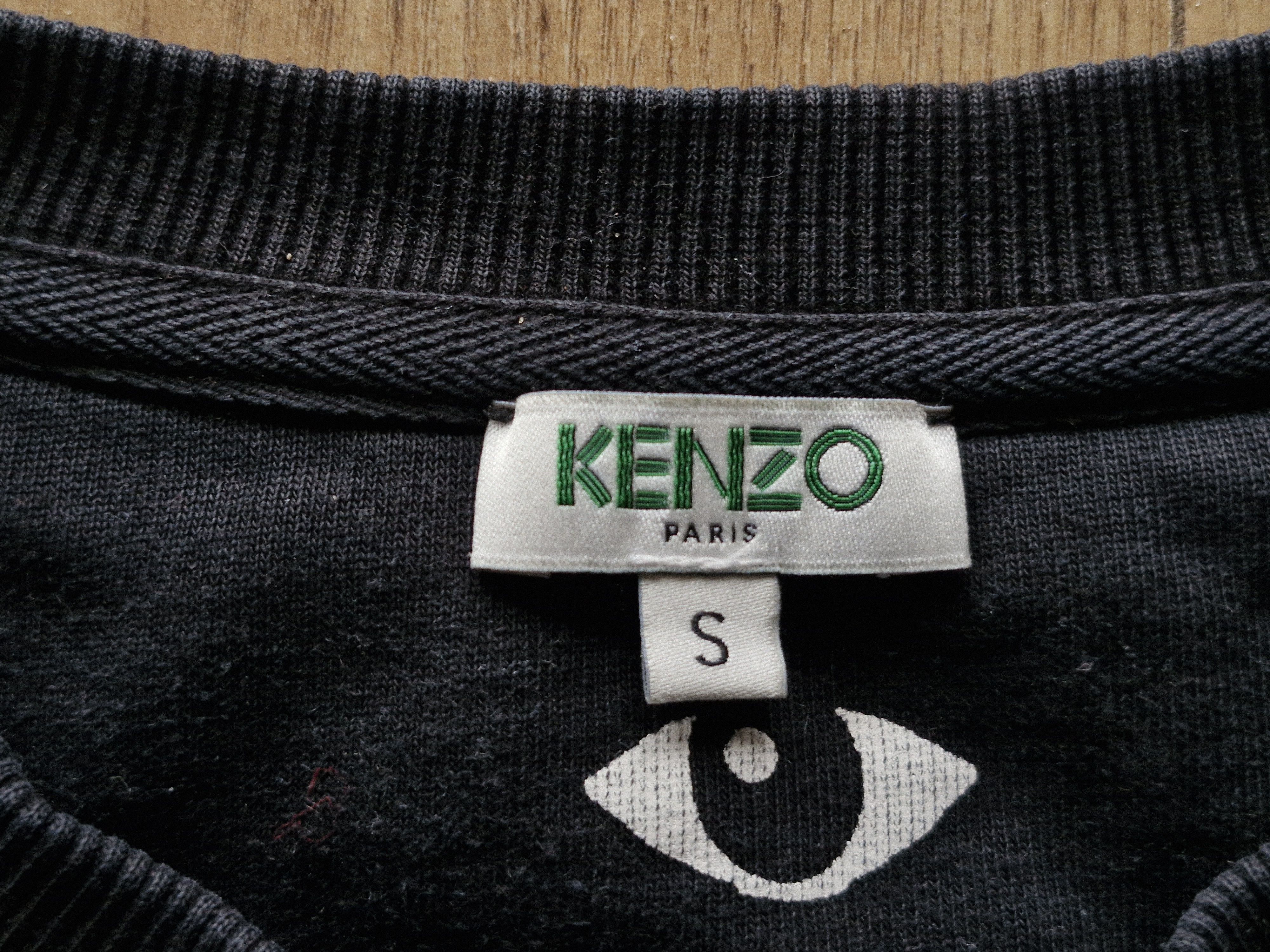 Kenzo Kenzo Paris women's Eyes Sweatshirt black Size S / US 4 / IT 40 - 4 Thumbnail