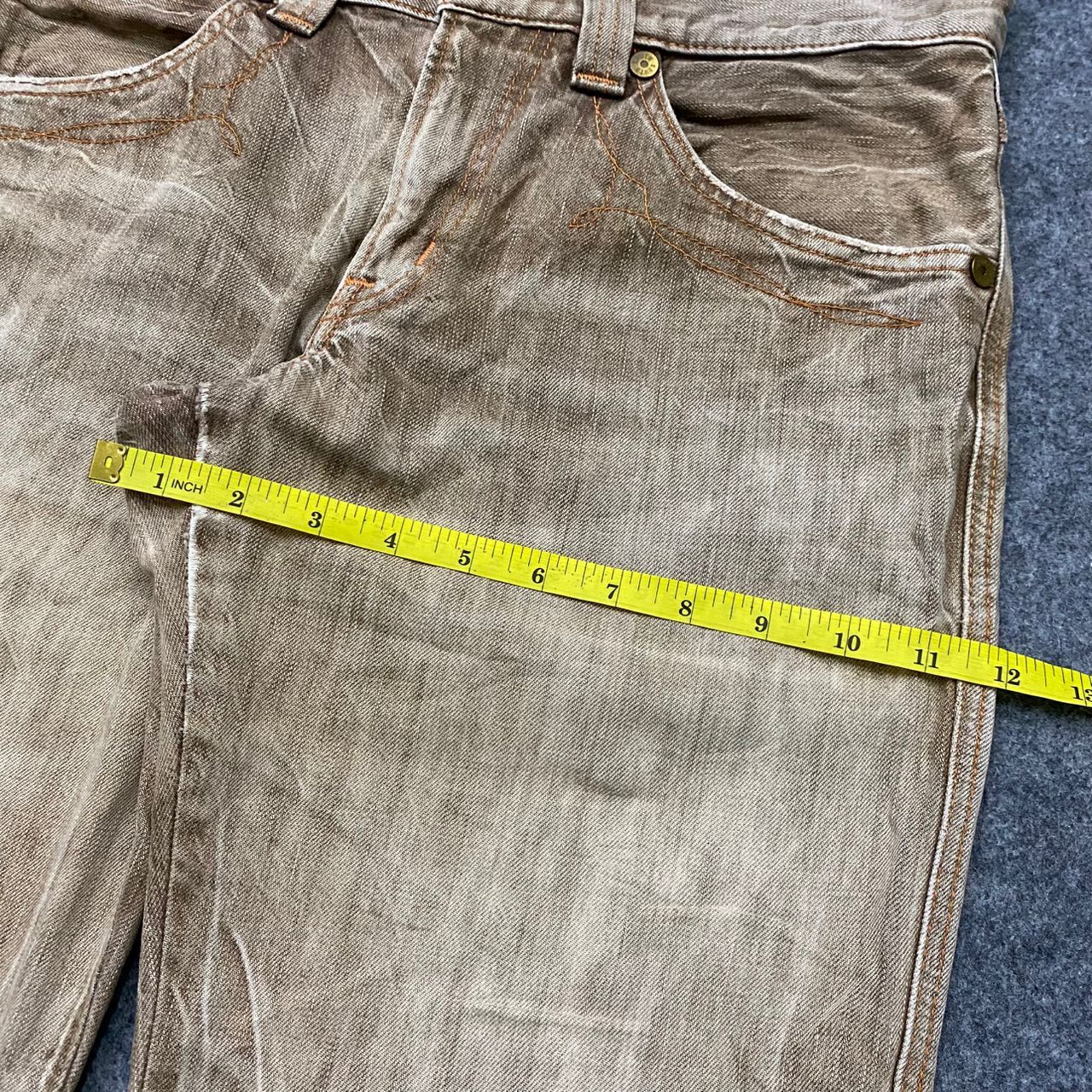 Edwin 💥Best Offer💥Vintage Edwin Blue Trip Distressed Denim Size US 33 - 5 Thumbnail