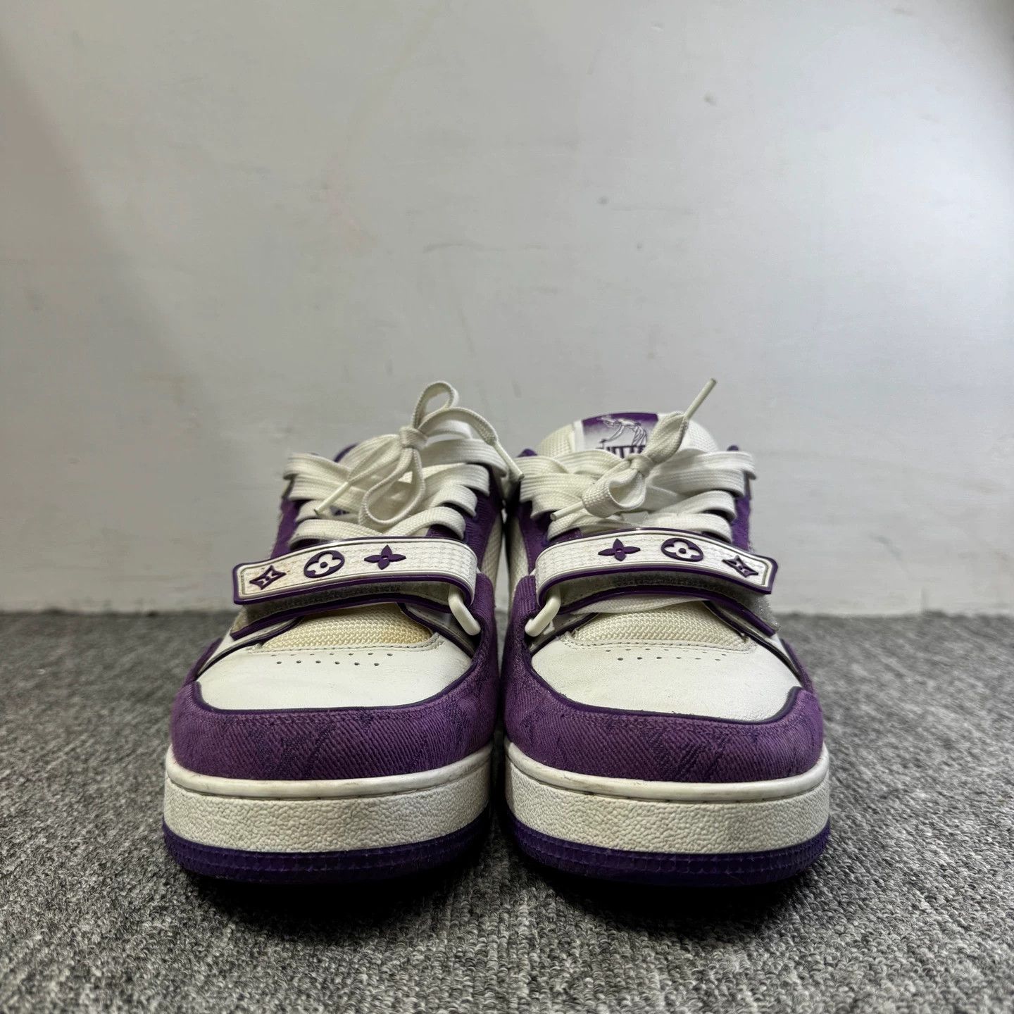 Louis Vuitton lv white purple Velcro trainer 7.5 Size US 7.5 / EU 40-41 - 2 Thumbnail