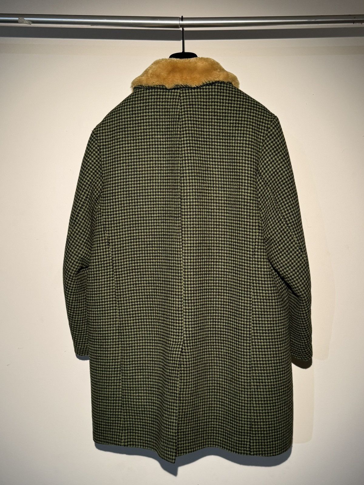 Supreme Supreme Fur Collar Car Coat Green Houndstooth Size US XL / EU 56 / 4 - 4 Thumbnail