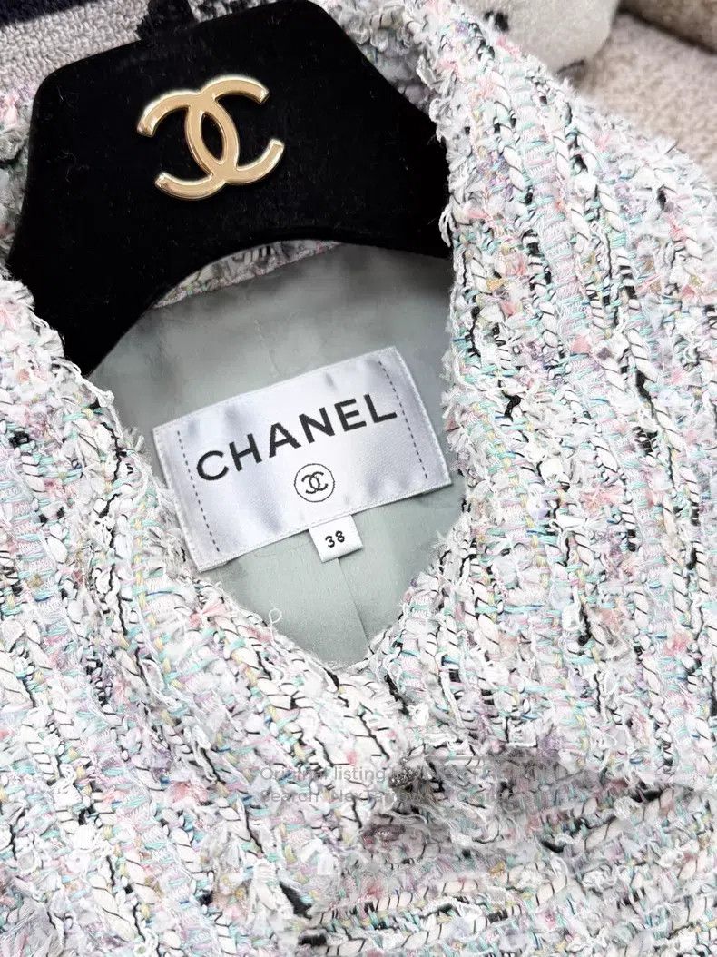 Chanel Chanel Mint green diamond buckle sequin long-sleeved short Size XS / US 0-2 / IT 36-38 - 5 Thumbnail