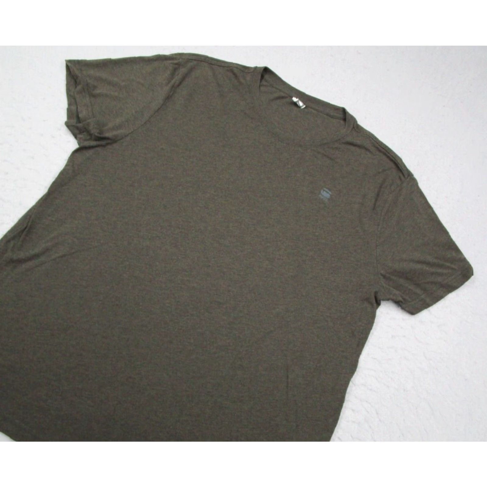 G-Star G Star Shirt Mens 2XL Green Base HTR Short Sleeve Crew Neck Tee Work Beach Size US XXL / EU 58 / 5 - 2 Thumbnail