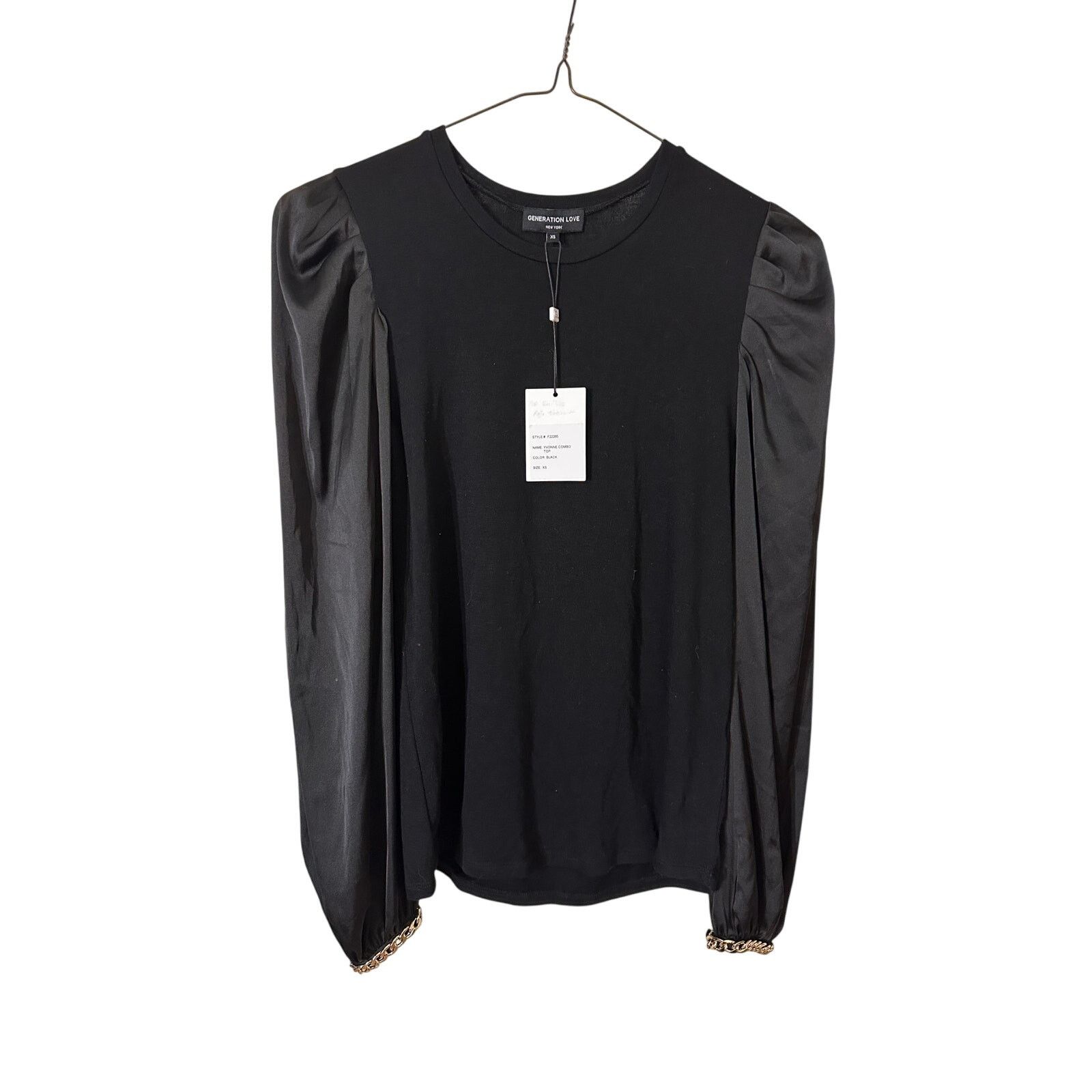 Generation Love NWT Generation Love Yvonne Combo Top in Black size XS Size XS / US 0-2 / IT 36-38 - 5 Thumbnail