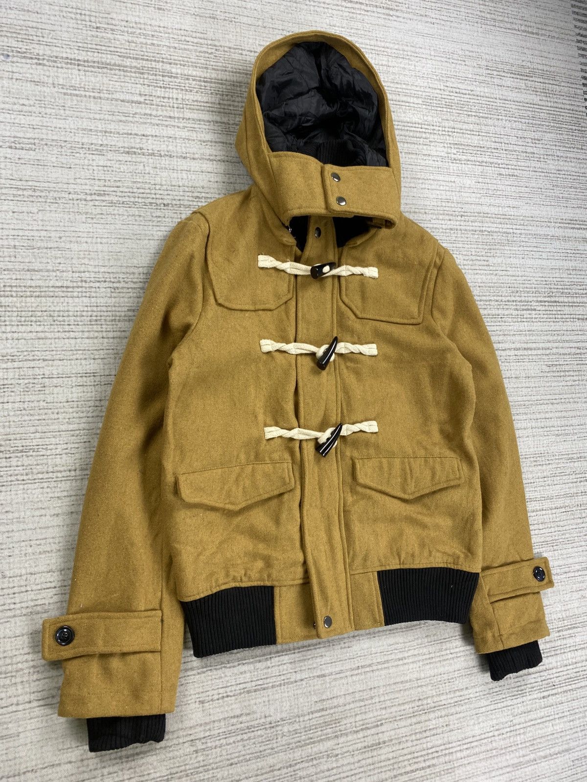 Bless Vintage Bless Genuine Quality Wool Duffle Hoodie Jacket Size US M / EU 48-50 / 2 - 3 Thumbnail