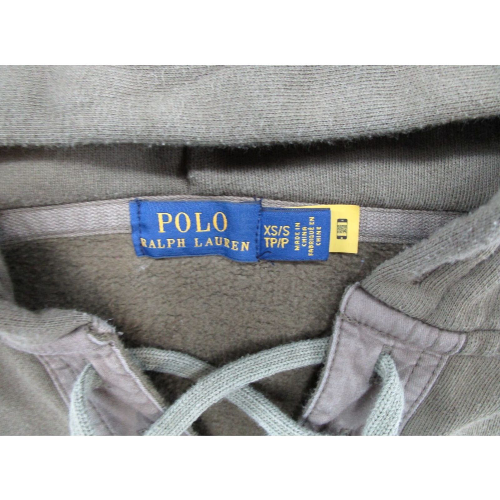 Polo Ralph Lauren Polo Ralph Lauren Women's Hoodie V-Neck Lace Up Oversized XS Green Read Size XS / US 0-2 / IT 36-38 - 2 Thumbnail