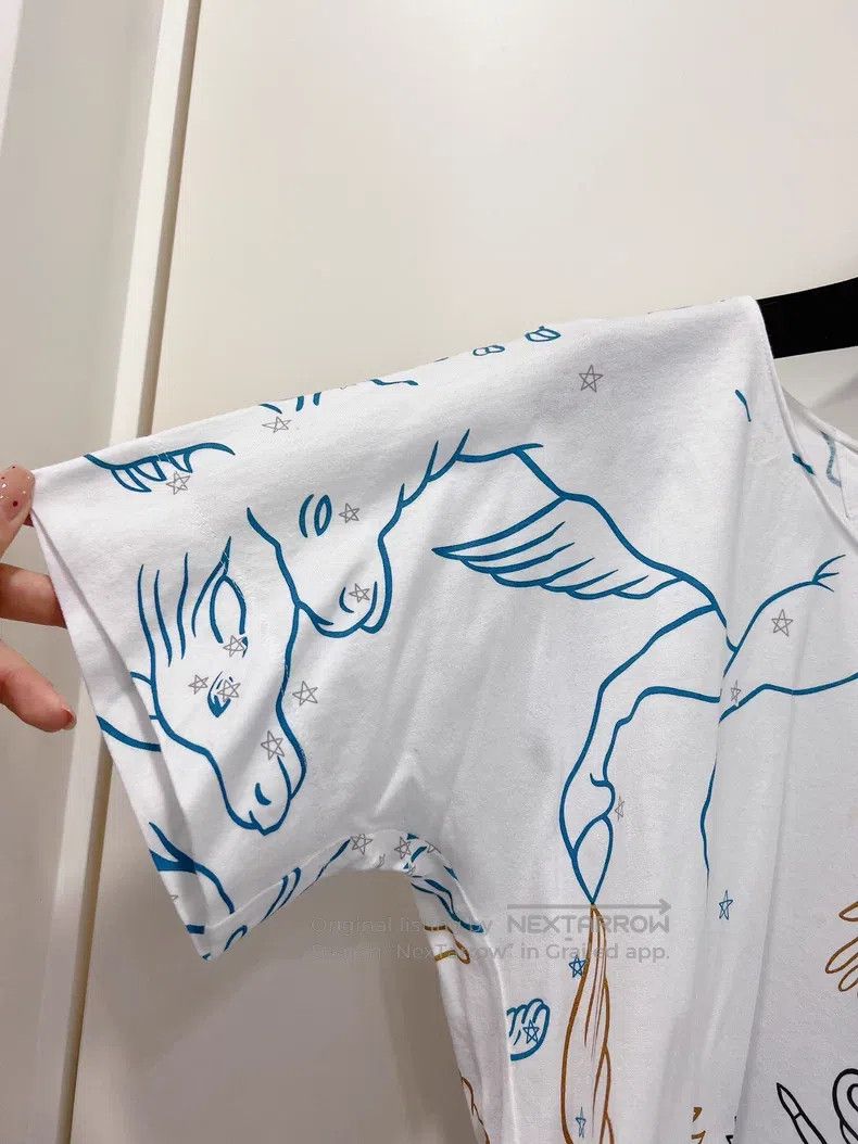 Hermes Hermes Constellation Printed Loose Short Sleeve T-Shirt Size XS / US 0-2 / IT 36-38 - 4 Thumbnail
