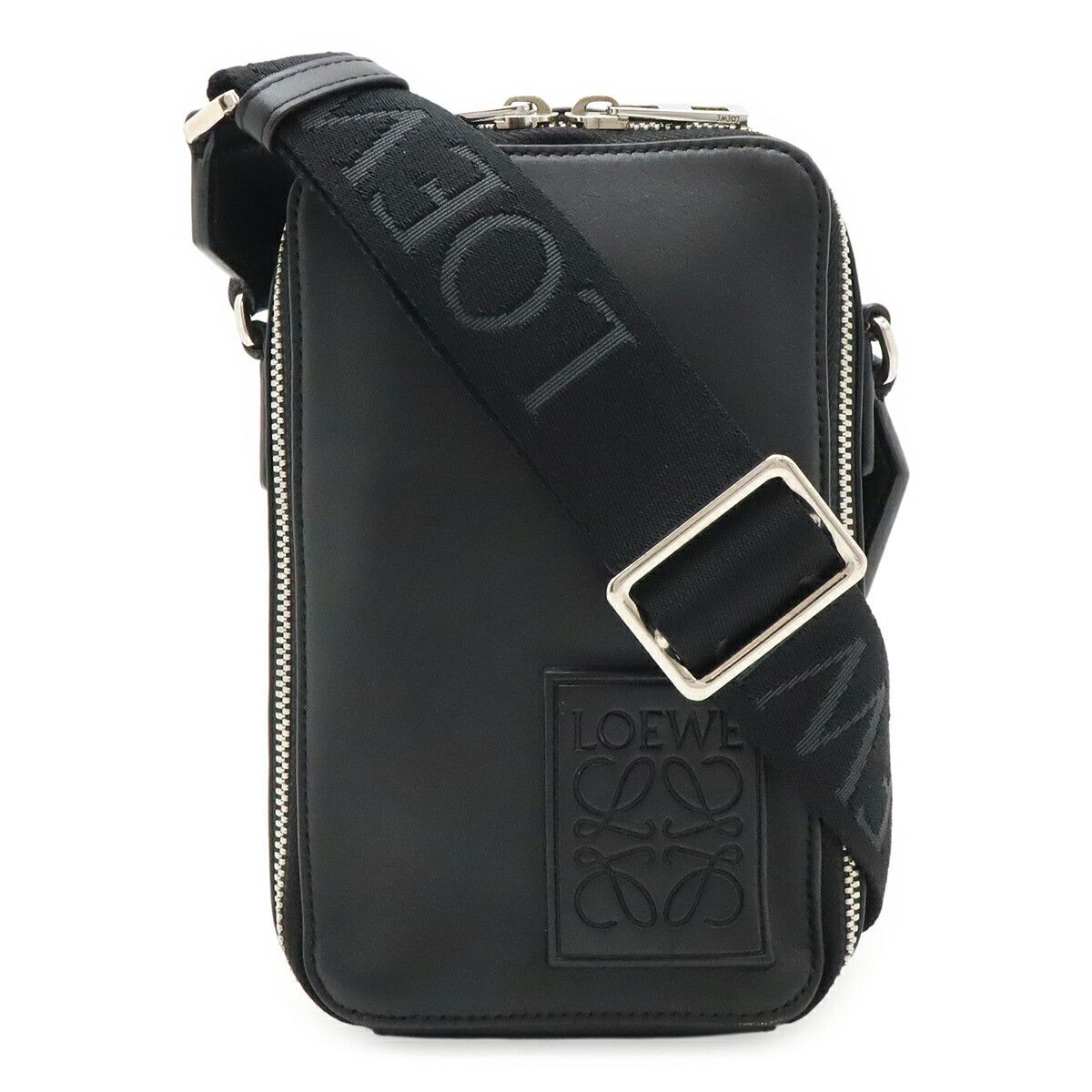 Loewe Loewe Loewe Vertical Crossbody Pocket Leather Shoulder Bag Leather Crossbody Bag C565S59X01 DUTY FREE for USA Size ONE SIZE - 1 Thumbnail