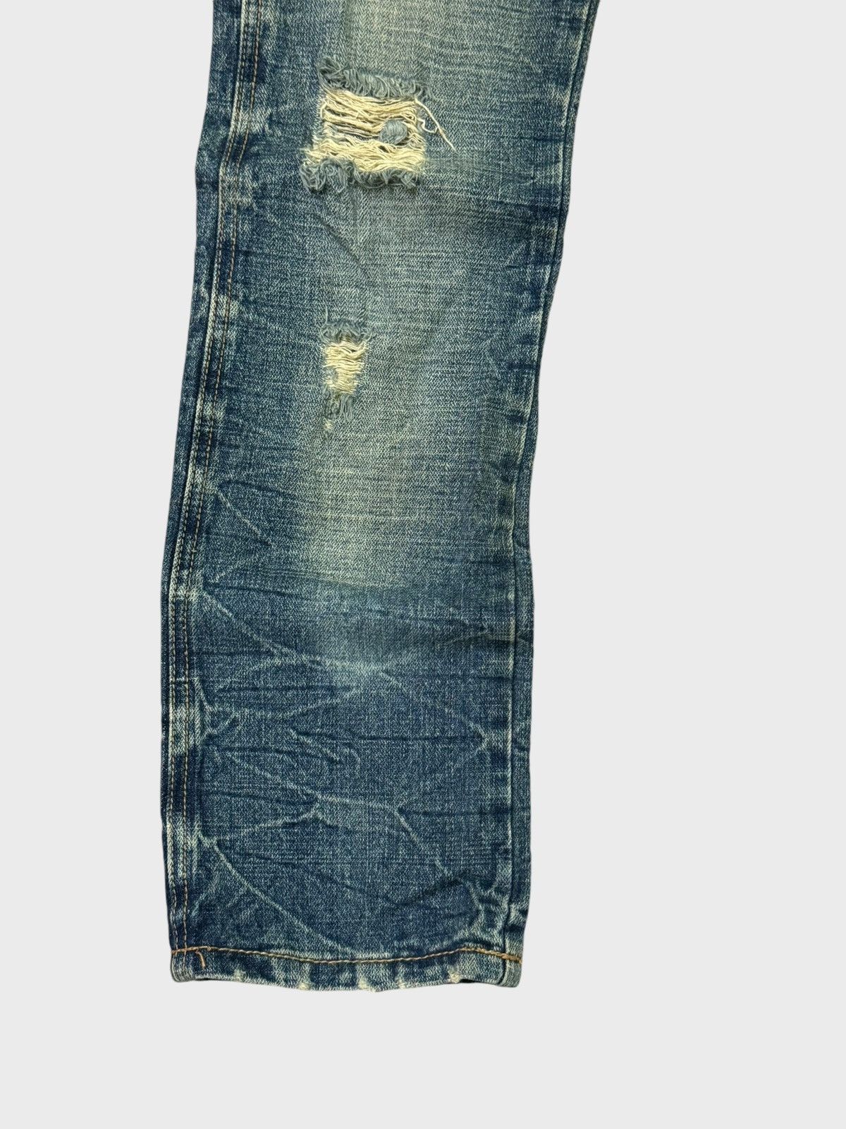 Hysteric Glamour Distressed Anap Low Raise Claw Mark Junya Watanabe Denim Size US 28 / EU 44 - 7 Thumbnail