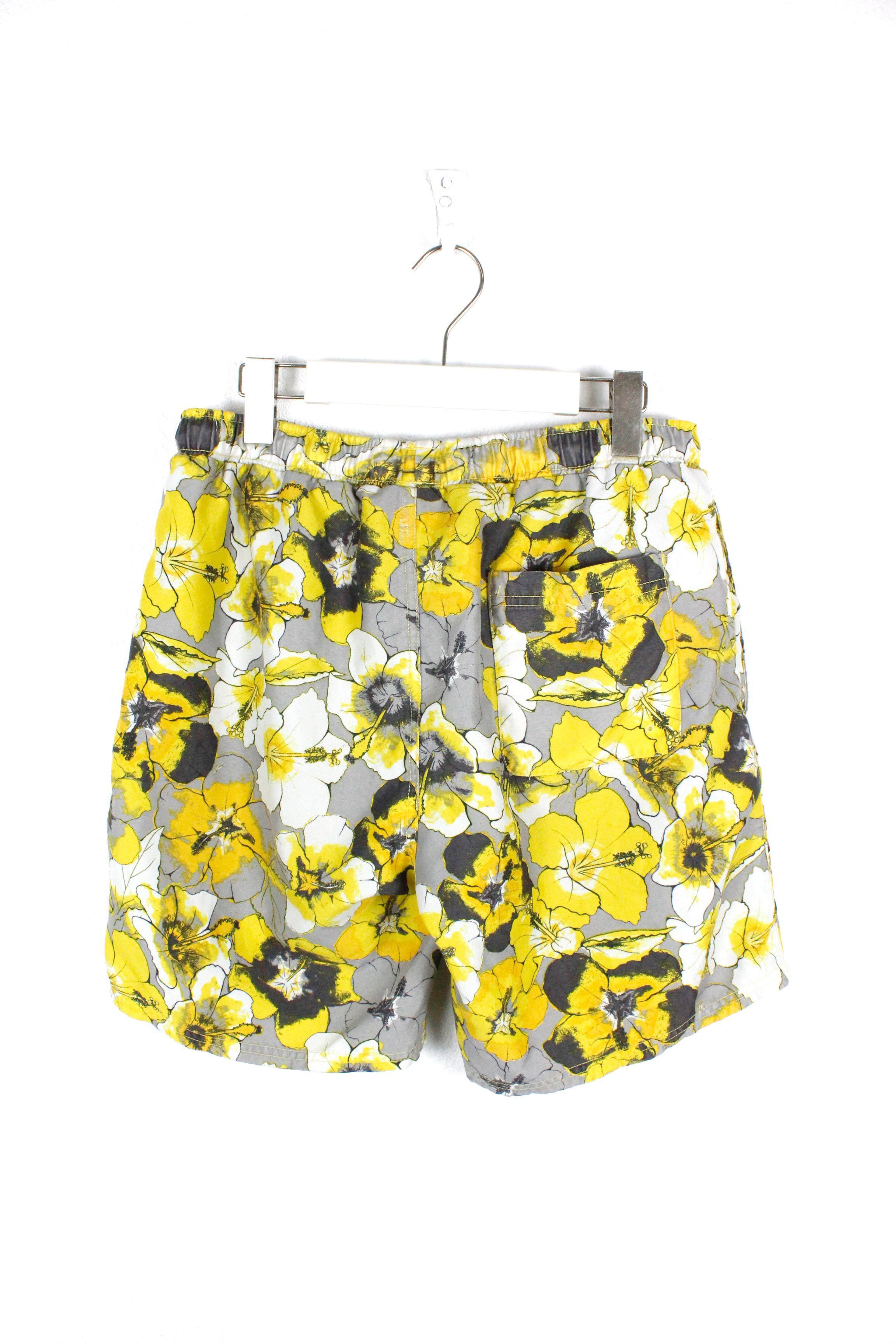 Hugo Boss × Vintage Hugo Boss Hawaiian Floral Pattern Swim Shorts Beach M Size US 32 / EU 48 - 3 Thumbnail