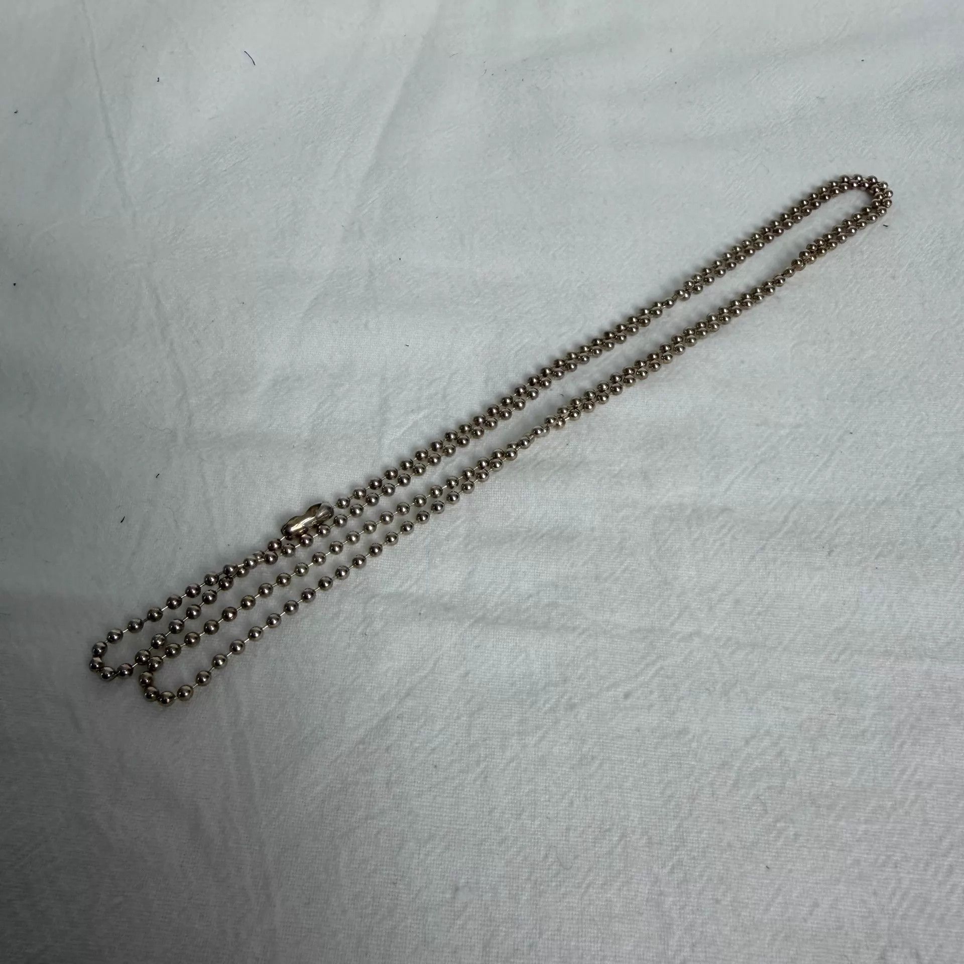 Chrome Hearts Chrome Hearts 925 Silver Bead Chain Necklace 75cm New Size ONE SIZE - 2 Thumbnail