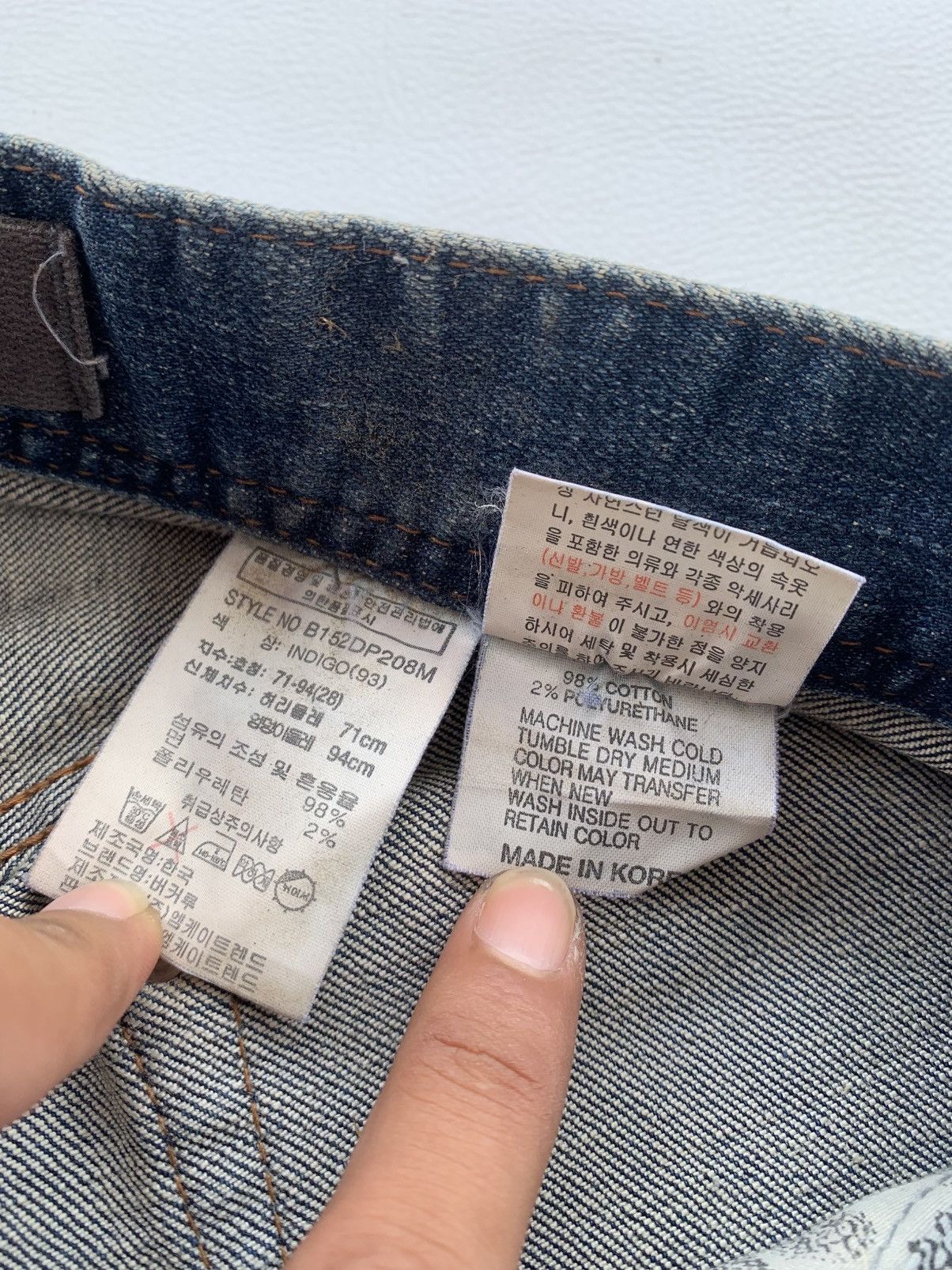 Japanese Brand Buckaroo Crazy Distressed Studded Japanese Slim Jeans Pants Size US 28 / EU 44 - 12 Thumbnail