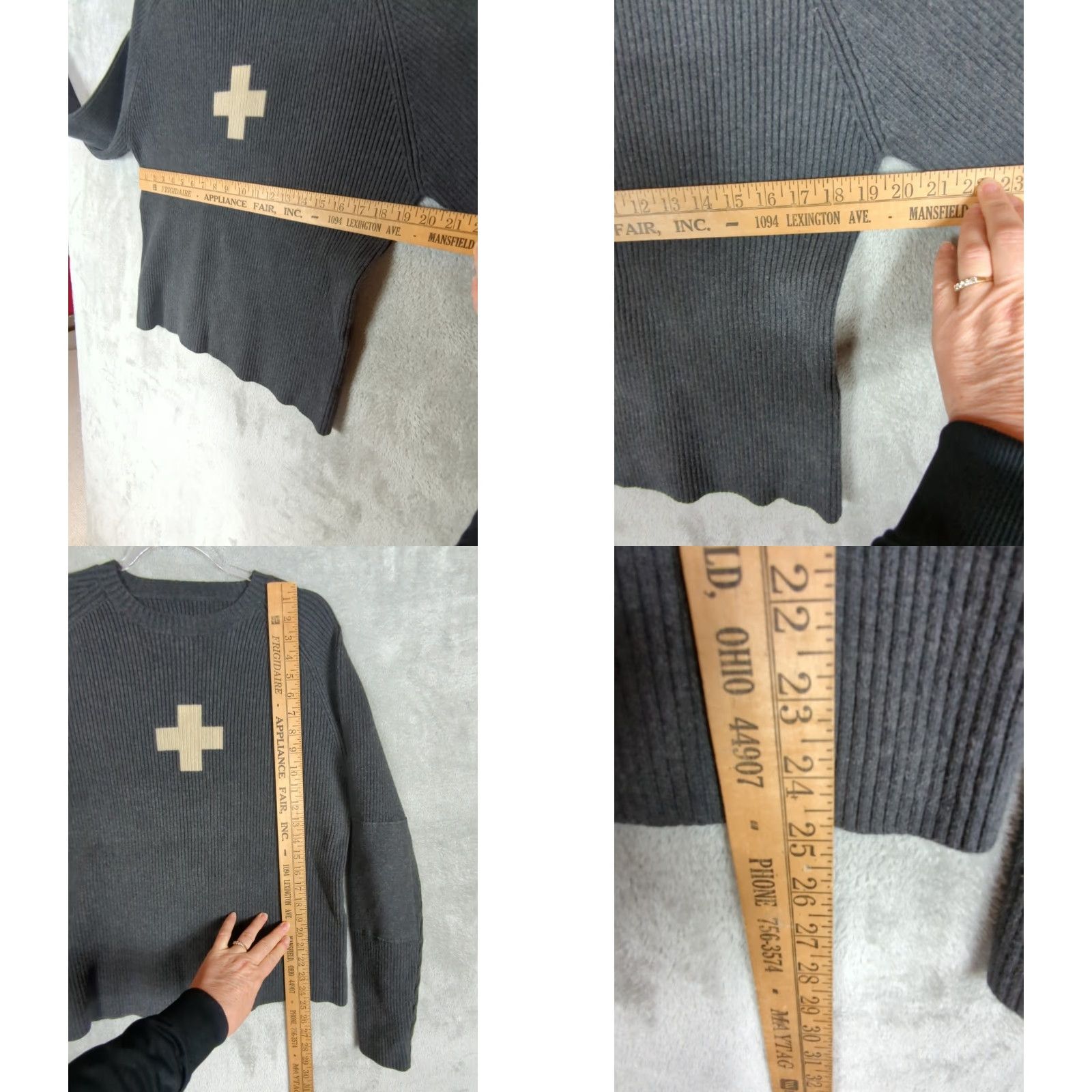Victorinox VINTAGE Victorinox Gray Heavy Weight Cotton Ribbed Knit Crewneck Sweater L Mens Pullover Casual Winter Fall Spring Size US L / EU 52-54 / 3 - 8 Thumbnail