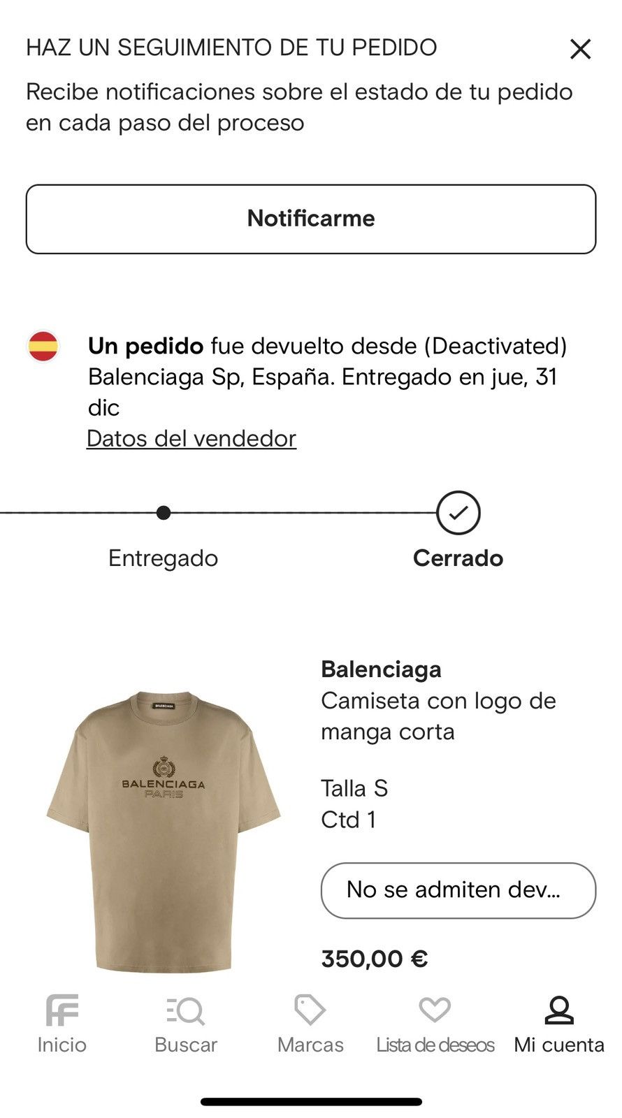 Balenciaga Balenciaga Paris Tee Size US S / EU 44-46 / 1 - 6 Thumbnail