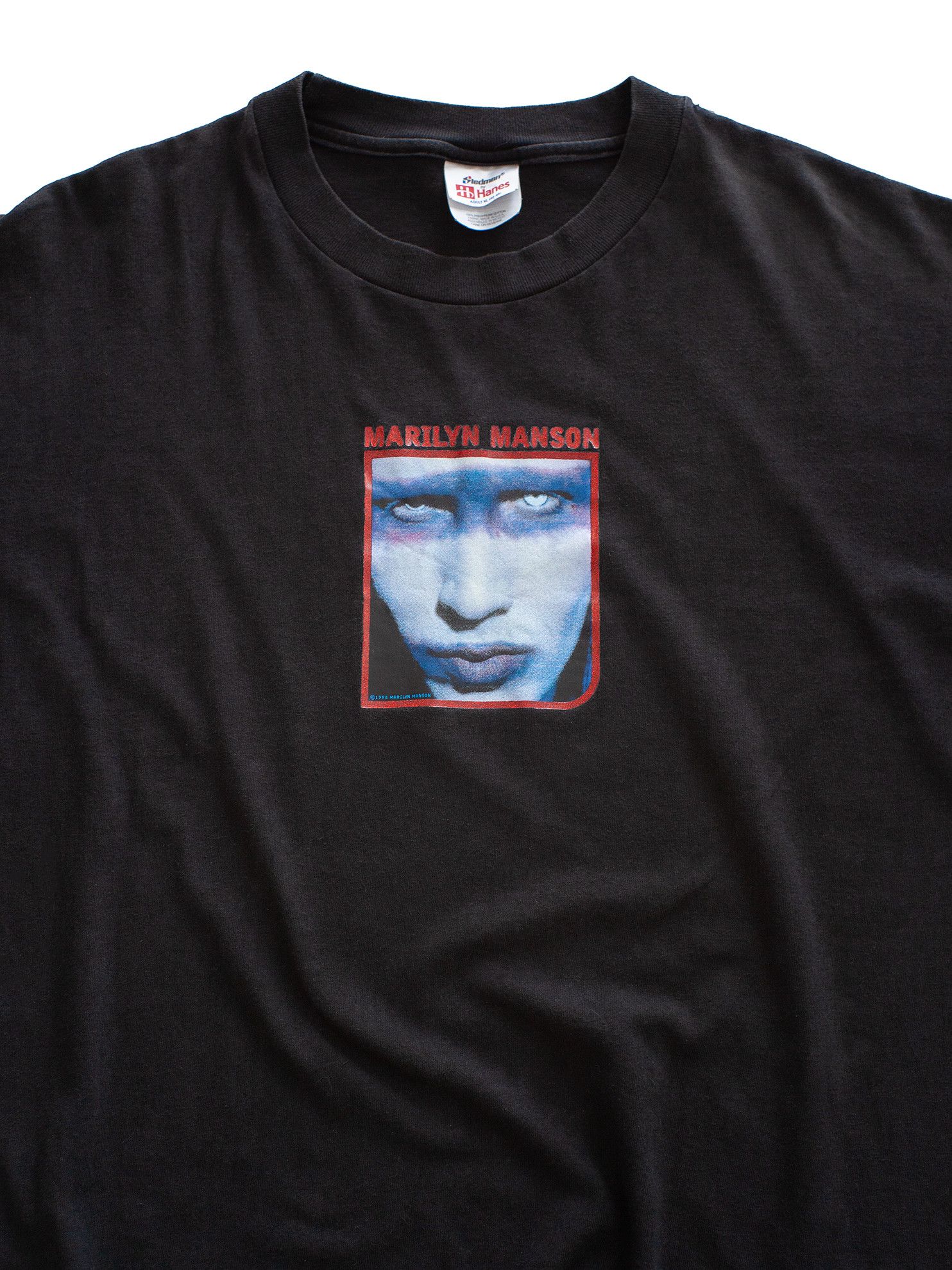 Band Tees Vintage 1998 Marilyn Manson "Mechanical Animals" 90s T-Shirt Size US XL / EU 56 / 4 - 5 Thumbnail