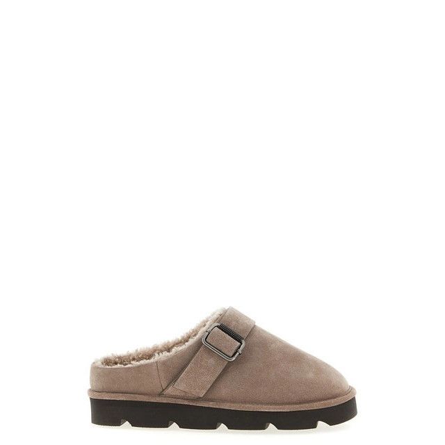 Brunello Cucinelli BRUNELLO CUCINELLI Monile Beige Suede Sabots New & Authentic Size US 7 / IT 37 - 5 Thumbnail
