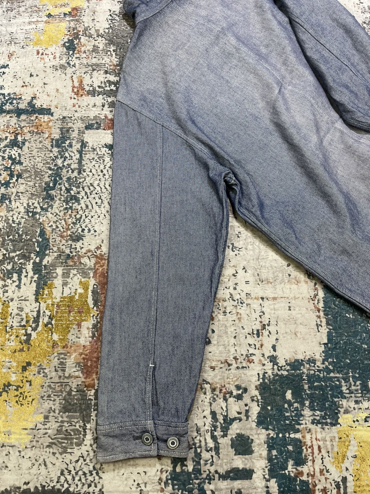 Japanese Brand Vtg Uniqlo Chambray Denim Chore Jacket Size US L / EU 52-54 / 3 - 5 Thumbnail