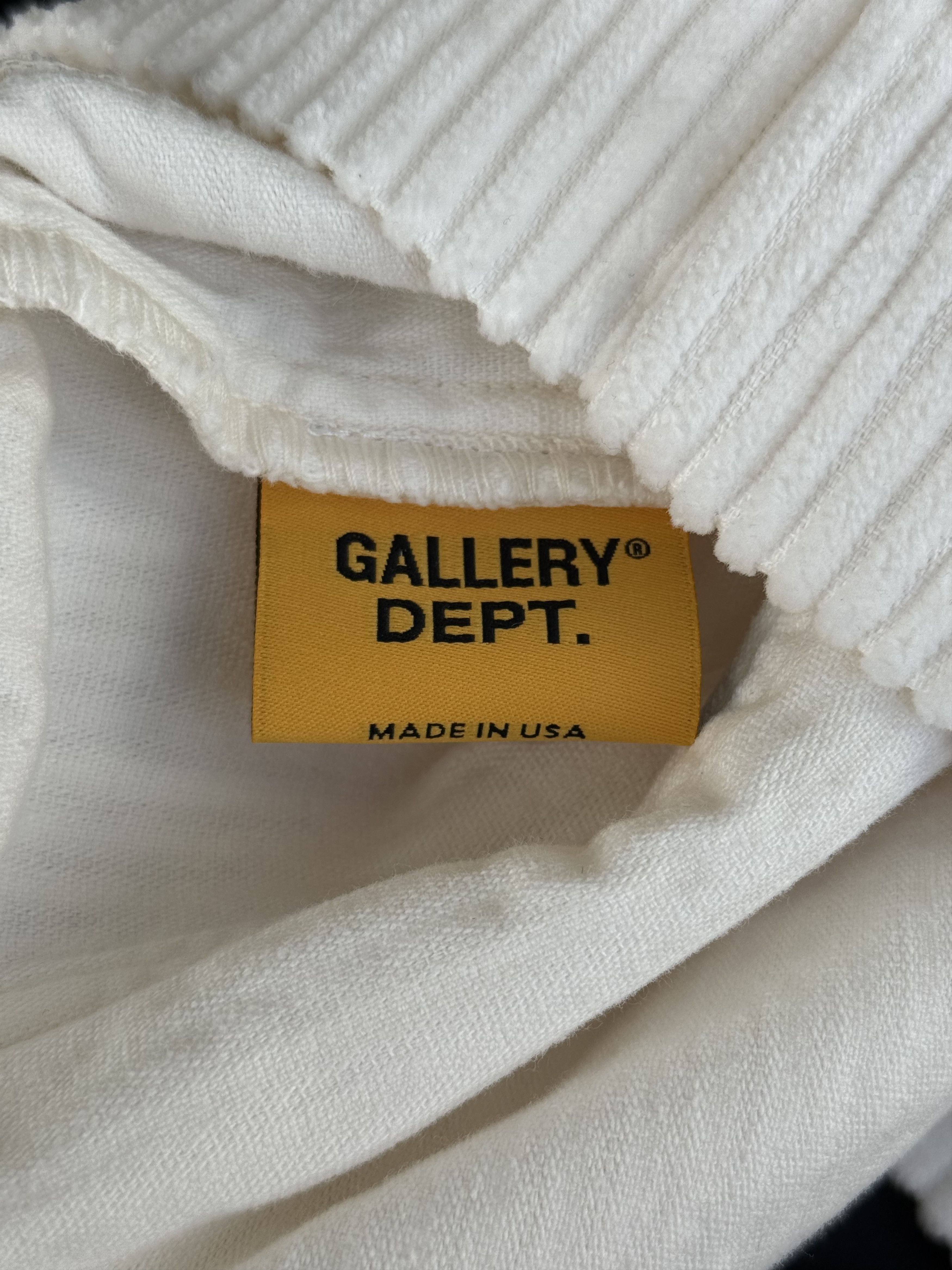 Gallery Dept. White & Blue Corduroy Embroidered Logo Surf Shorts Size US 38 / EU 54 - 4 Thumbnail