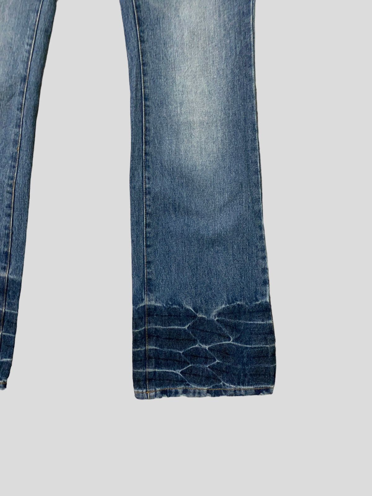 Hysteric Glamour Flare Lowbox Muddy Wash Claw Marks Boot Cut Denim Size US 32 / EU 48 - 6 Thumbnail