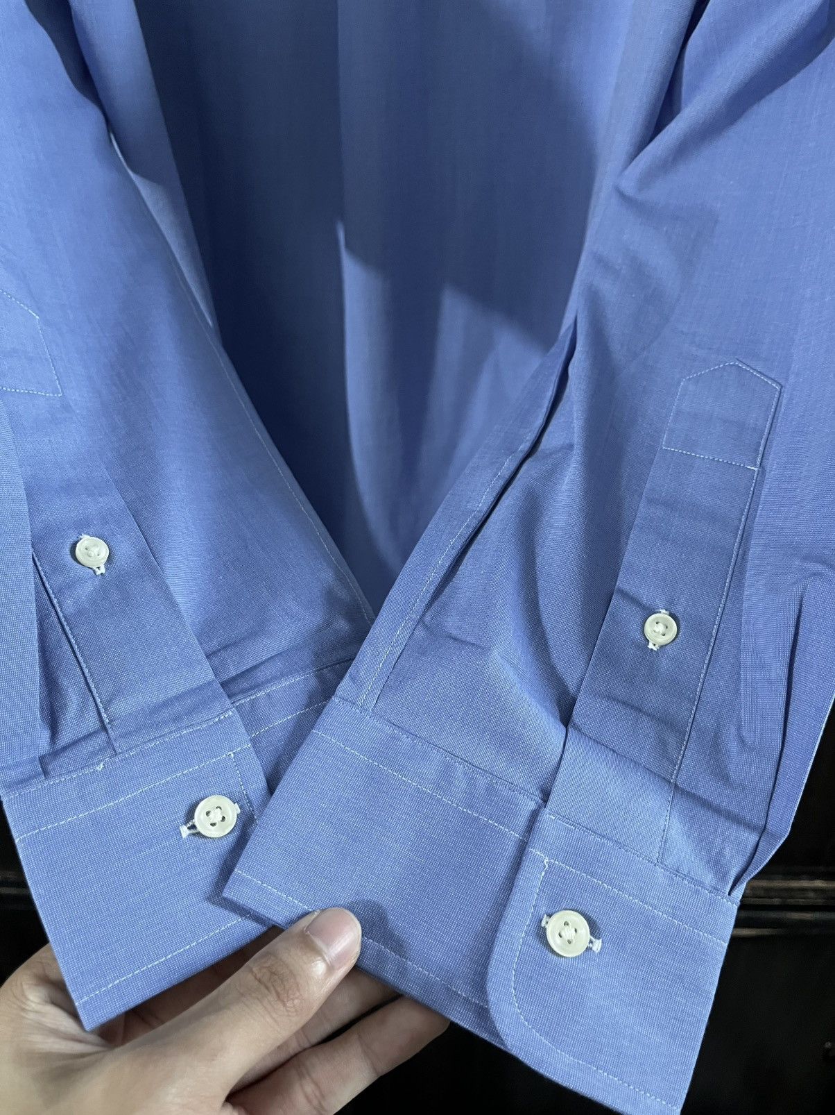 Polo Ralph Lauren Polo Ralph Lauren Custom Fit Stretch Poplin Shirt Size US L / EU 52-54 / 3 - 5 Thumbnail