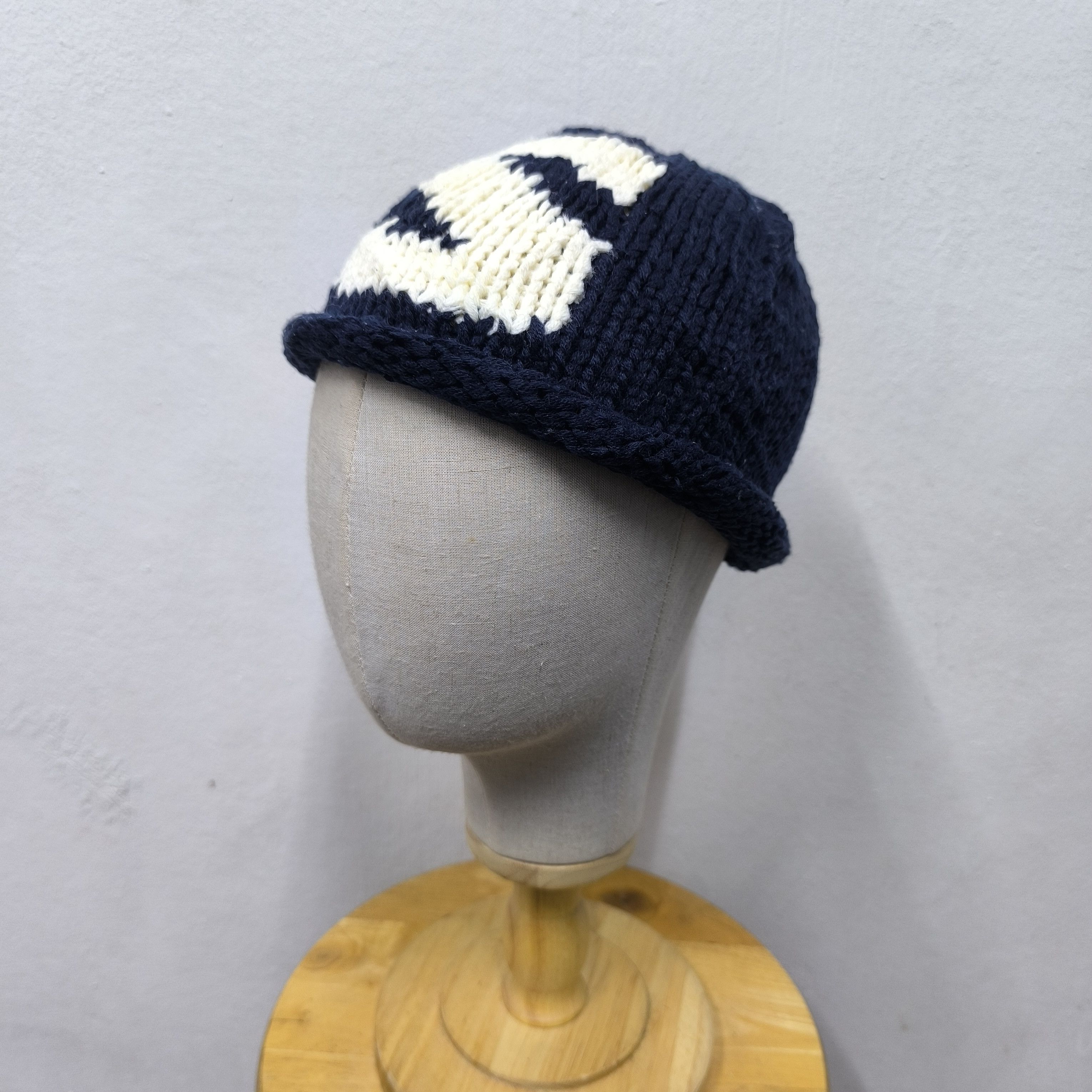 Stussy 💥 Vintage stussy big logo 'S' wool pull on beanie hat Size ONE SIZE - 2 Thumbnail
