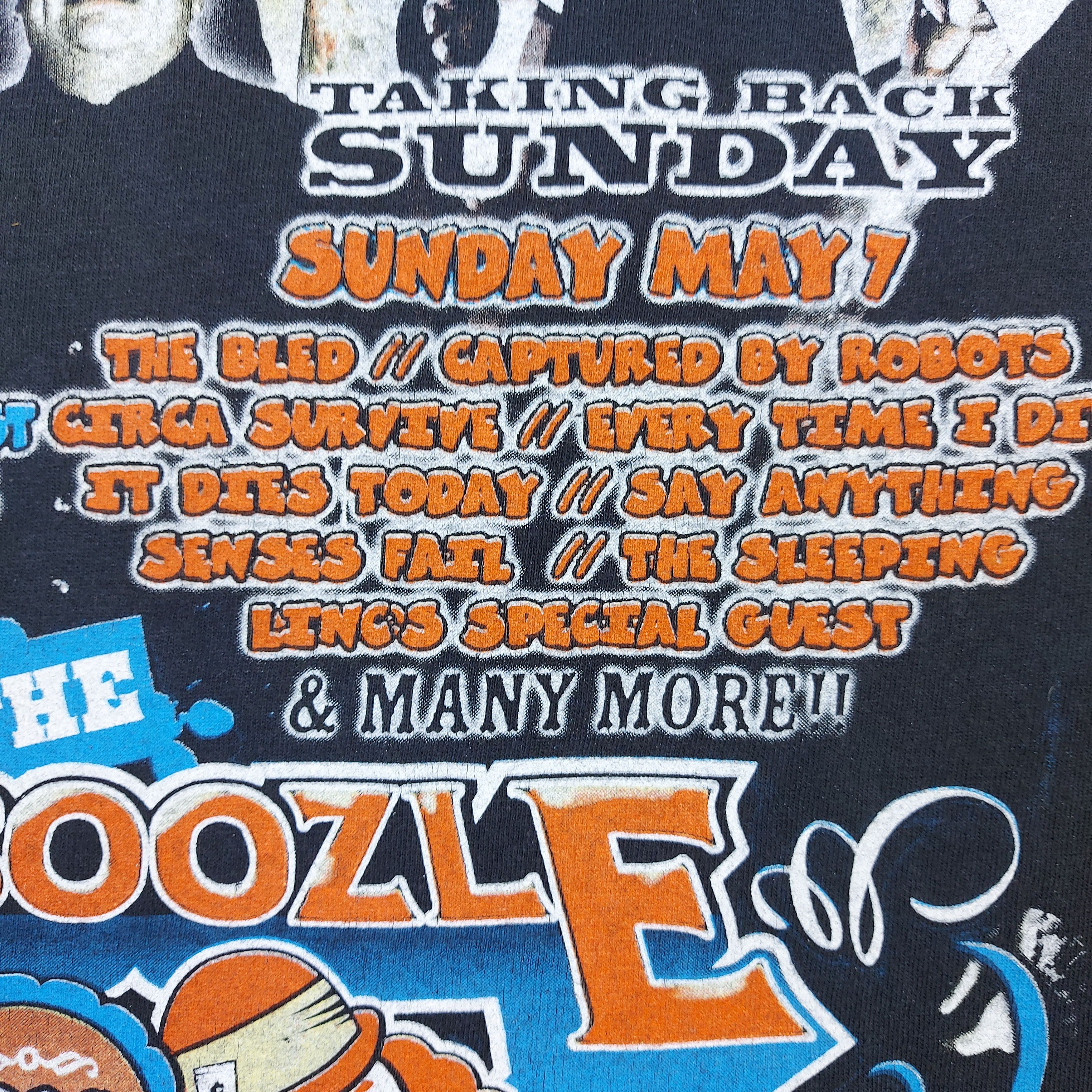 Band Tees VTG 2006 The Bamboozle Taking Back Sunday Fall Out Boy TEE Size US S / EU 44-46 / 1 - 16 Thumbnail