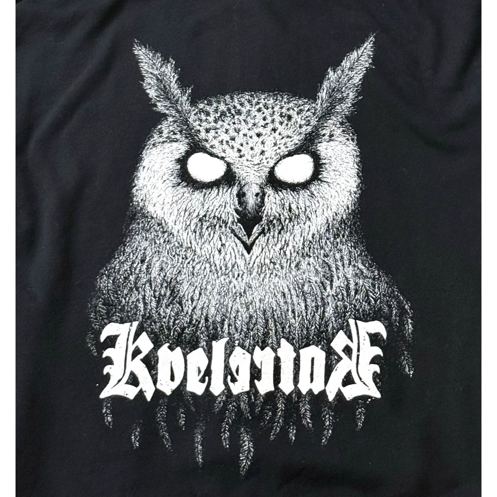 Vintage VINTAGE Kvelertak Owl Full-Zip Hoodie XL Mens Hoodie Black Graphic Print Size US XL / EU 56 / 4 - 3 Thumbnail