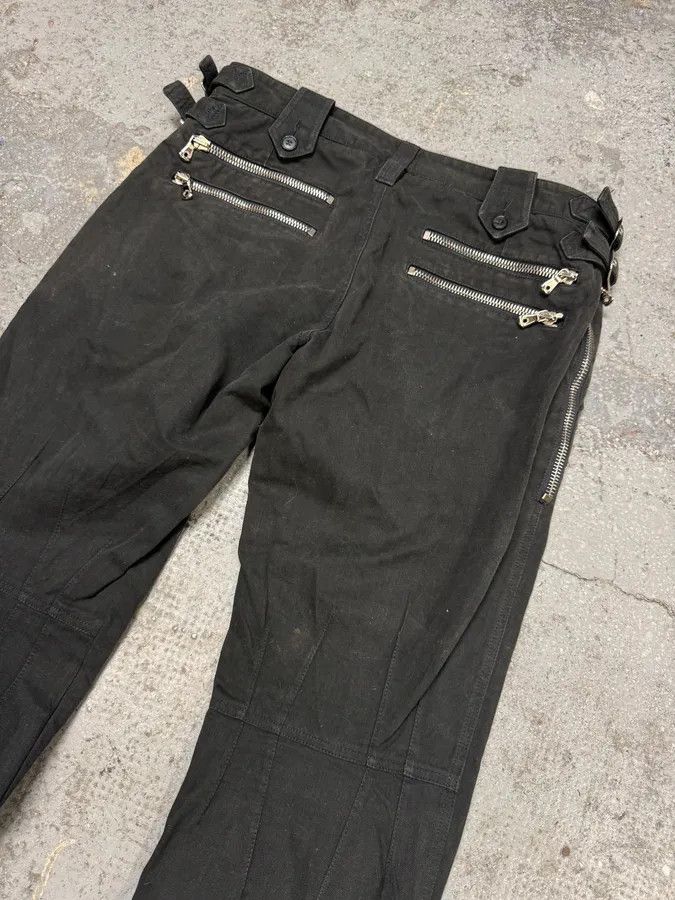 Dolce & Gabbana SS2002 Dolce & Gabbana Black Multi Zips Strapped Pants Size US 30 / EU 46 - 6 Thumbnail