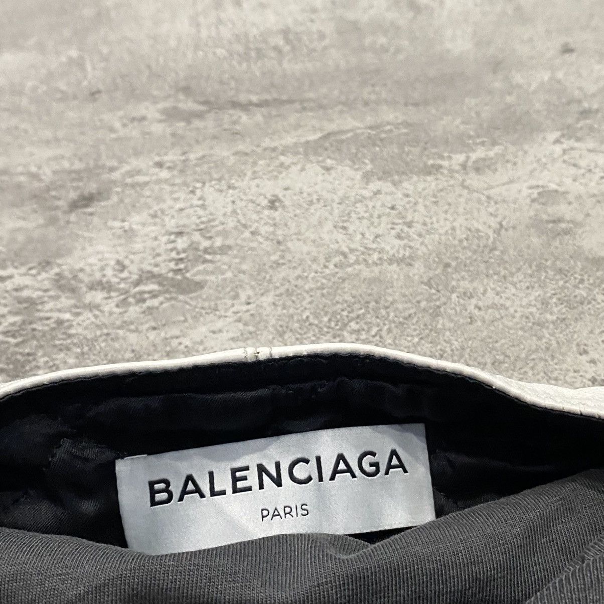 Balenciaga Balenciaga Hybrid Leather Racer Short Sleeve Jacket Size US XS / EU 42 / 0 - 6 Thumbnail
