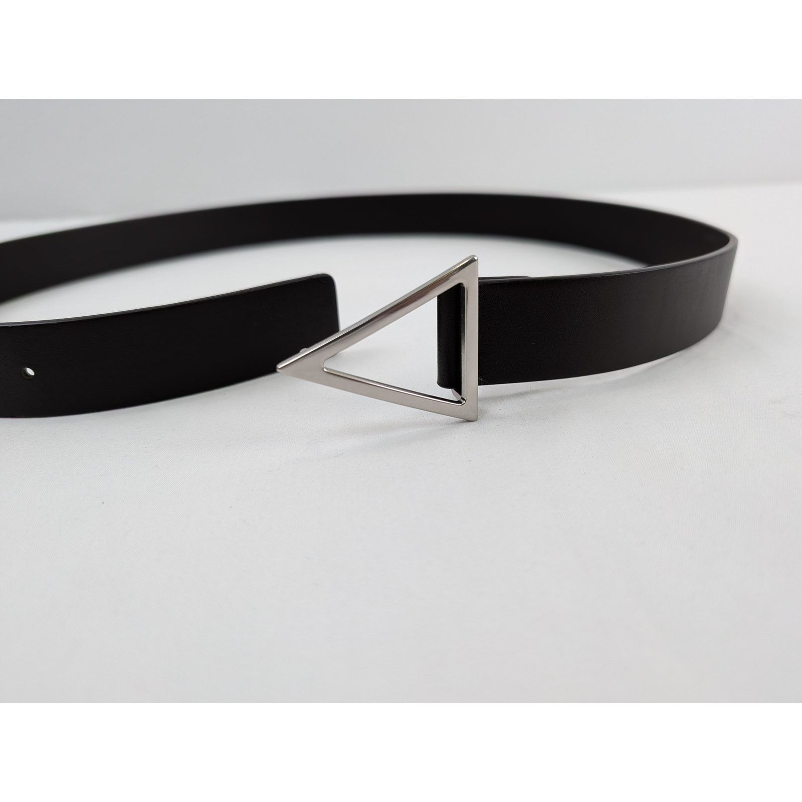 Bottega Veneta o1rshd1 Size: 85cm / Triangle Belt in Black Size 34 - 3 Thumbnail