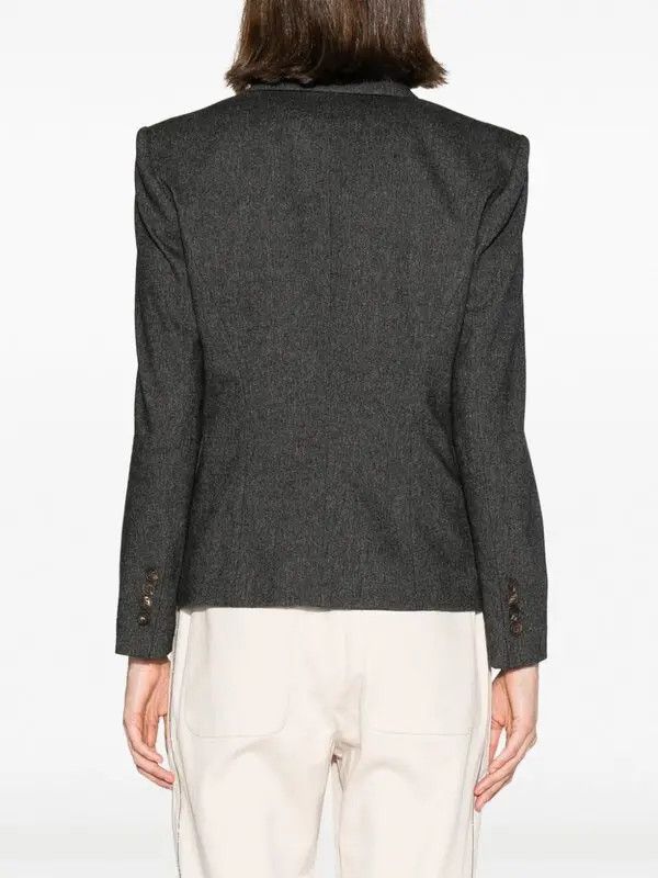 Brunello Cucinelli o1y0725 Blazer in Dark Gray Size XS / US 0-2 / IT 36-38 - 4 Thumbnail