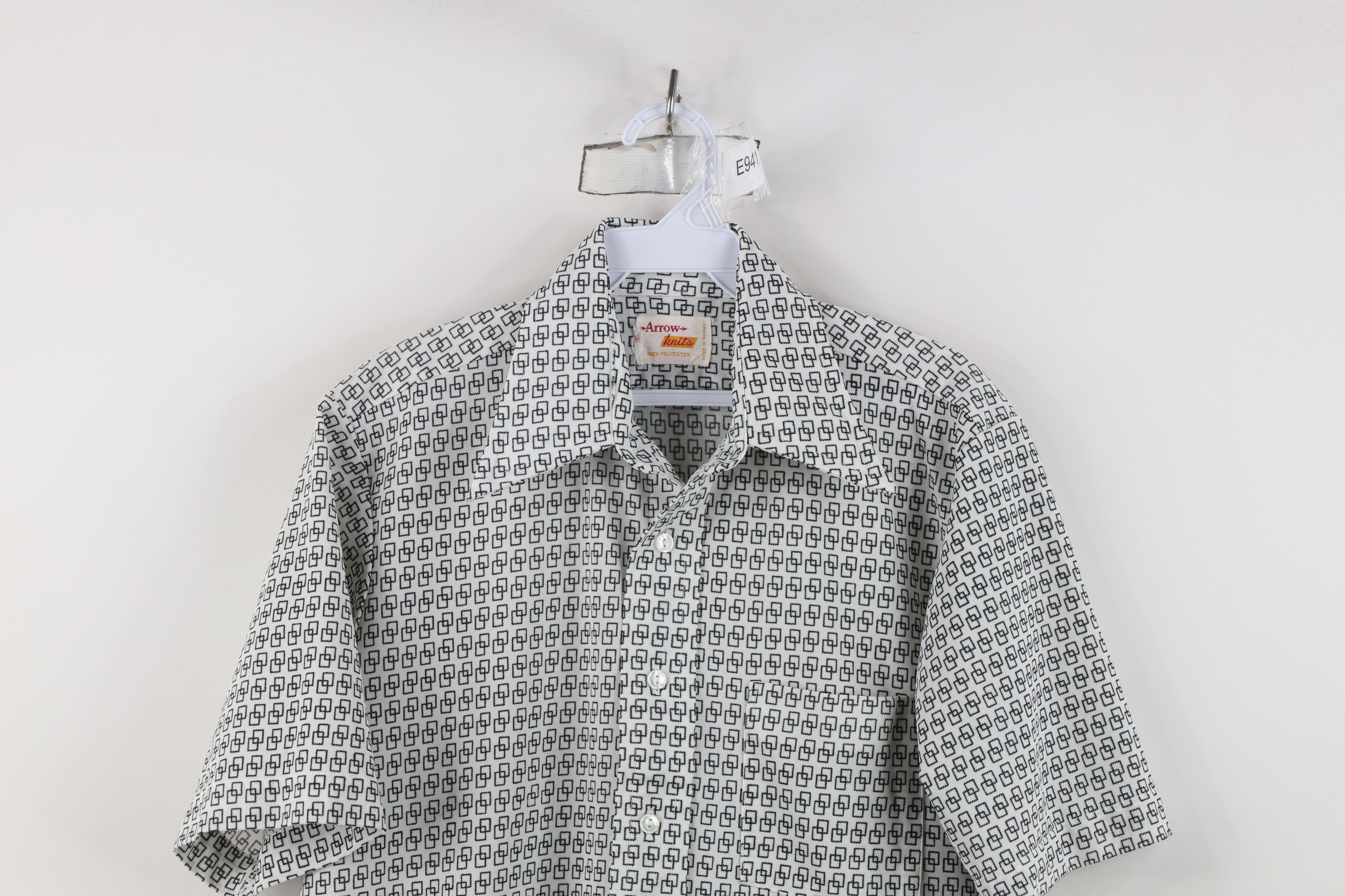 Vintage Vintage 70s Streetwear Short Sleeve Collared Button Shirt Size US M / EU 48-50 / 2 - 2 Thumbnail