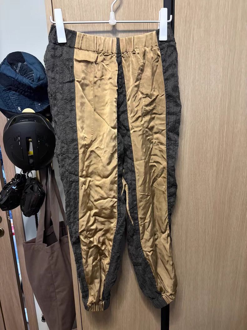 Uma Wang Beige Two-Tone Casual Pants Size 34 Size US 34 / EU 50 - 1 Thumbnail