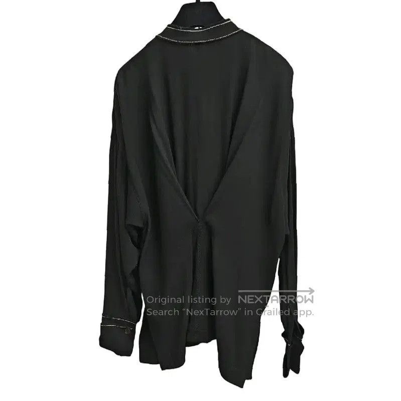 Loewe Black Long Sleeve Wool Blend Shirt .