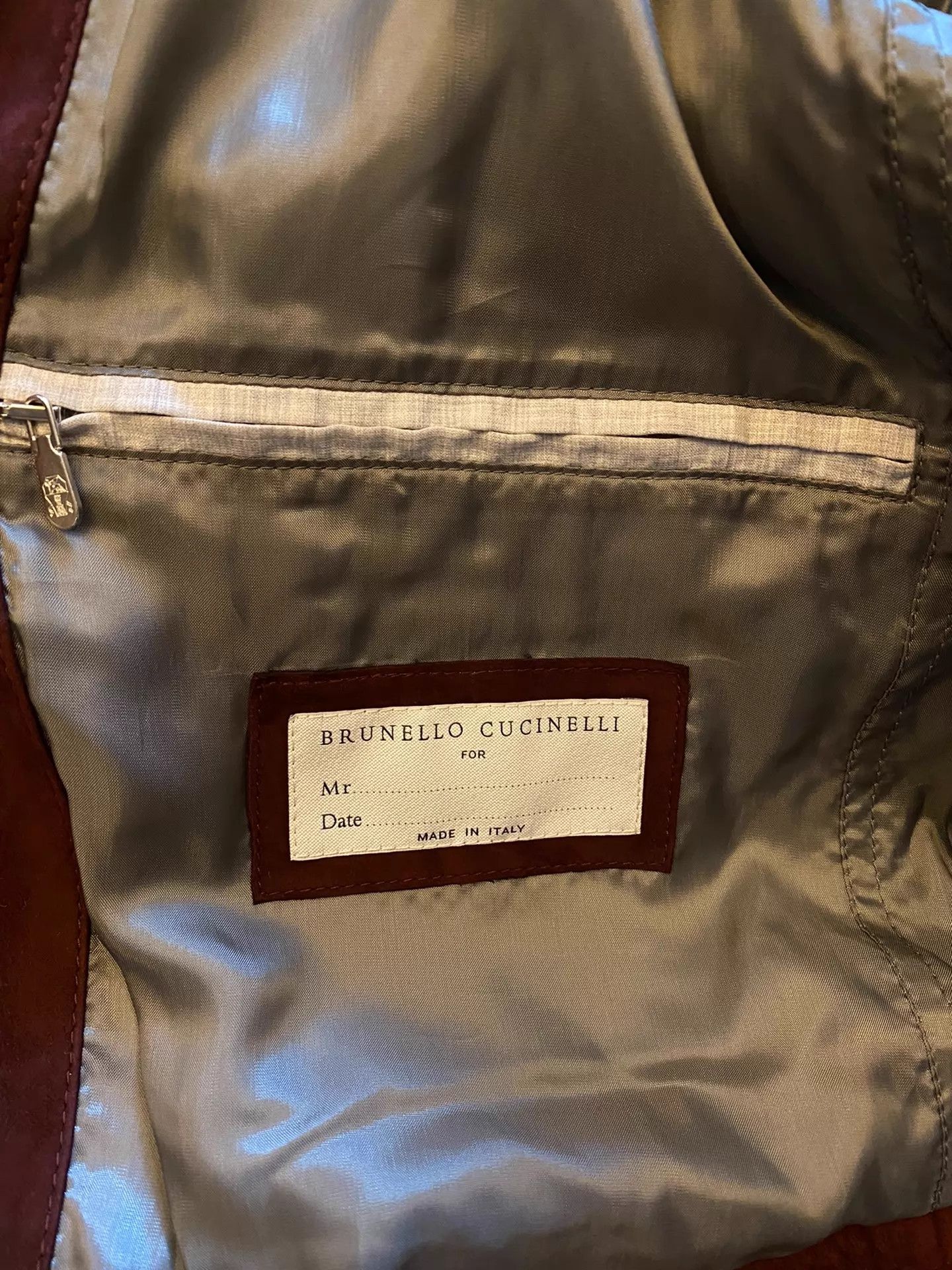 Brunello Cucinelli BRUNELLO CUCINELLI Suede Biker Jacket M Size US M / EU 48-50 / 2 - 6 Thumbnail