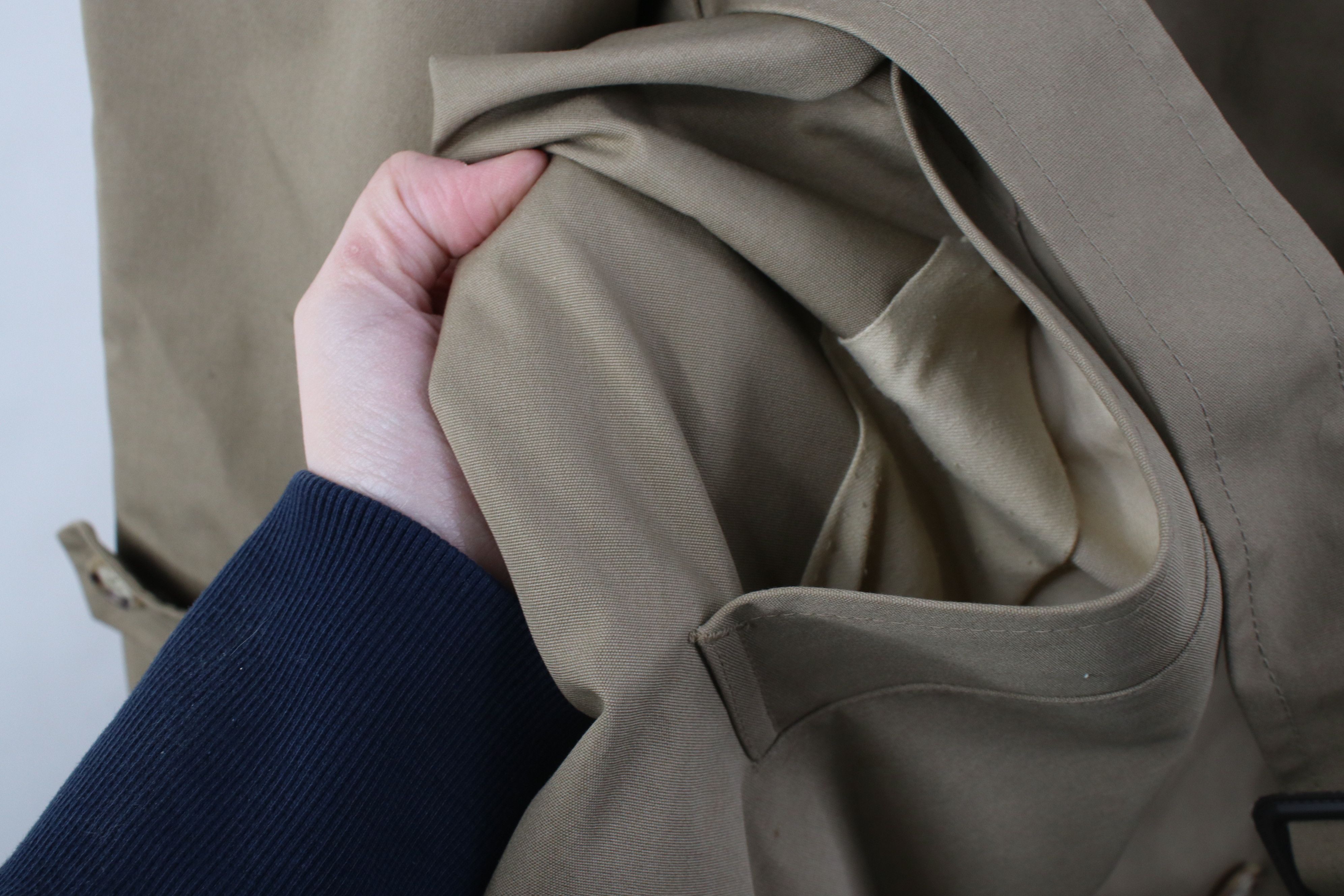 Vintage Vintage 70s Streetwear Trench Coat Rain Jacket Beige Khaki Size US XXL / EU 58 / 5 - 10 Thumbnail