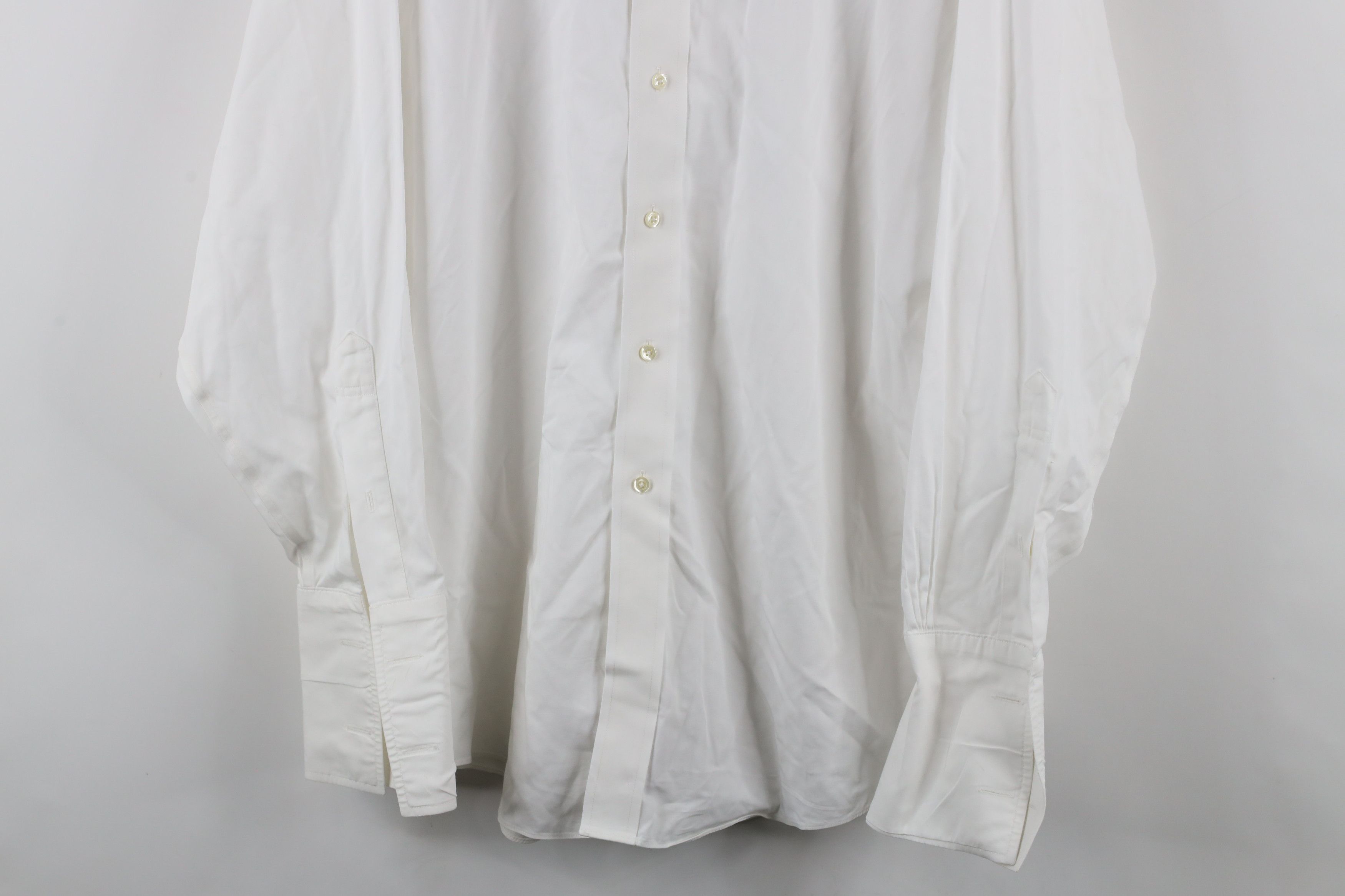 Brooks Brothers × Vintage Vintage Brooks Brothers Cuff Non Iron Button Shirt White Size US M / EU 48-50 / 2 - 3 Thumbnail