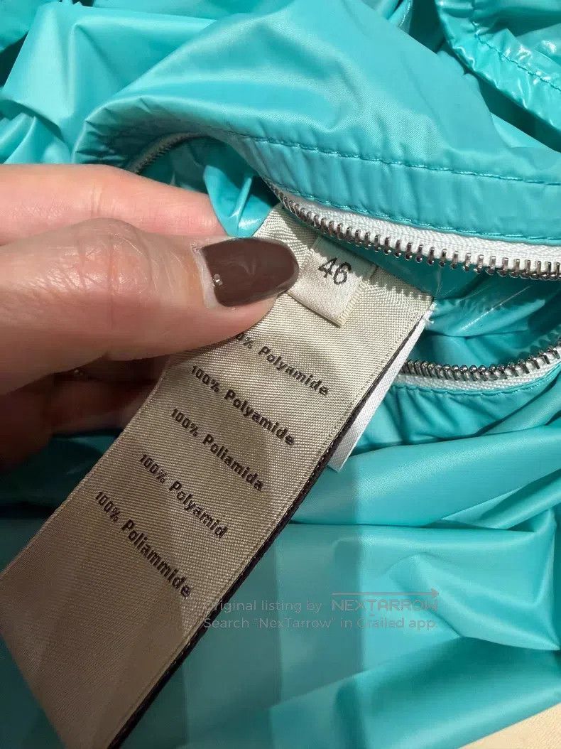 Hermes Hermes Mint Green Waterproof Jacket with Zipper Design Size US S / EU 44-46 / 1 - 3 Thumbnail