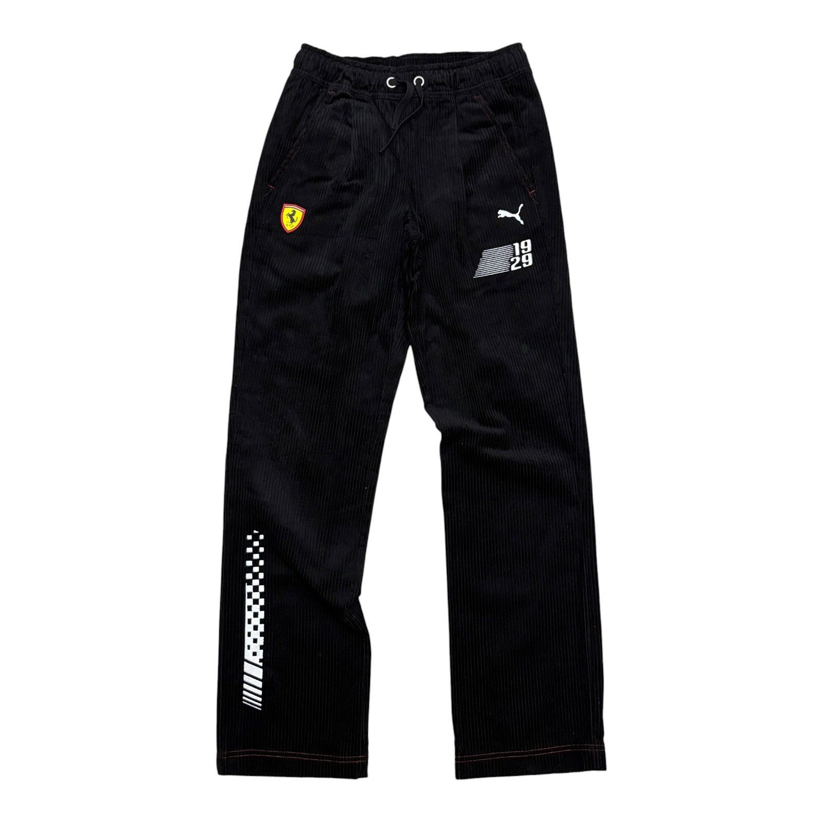 Puma FERRARI x PUMA Corduroy Pants Straight Trousers Small Size US 28 / EU 44 - 2 Thumbnail
