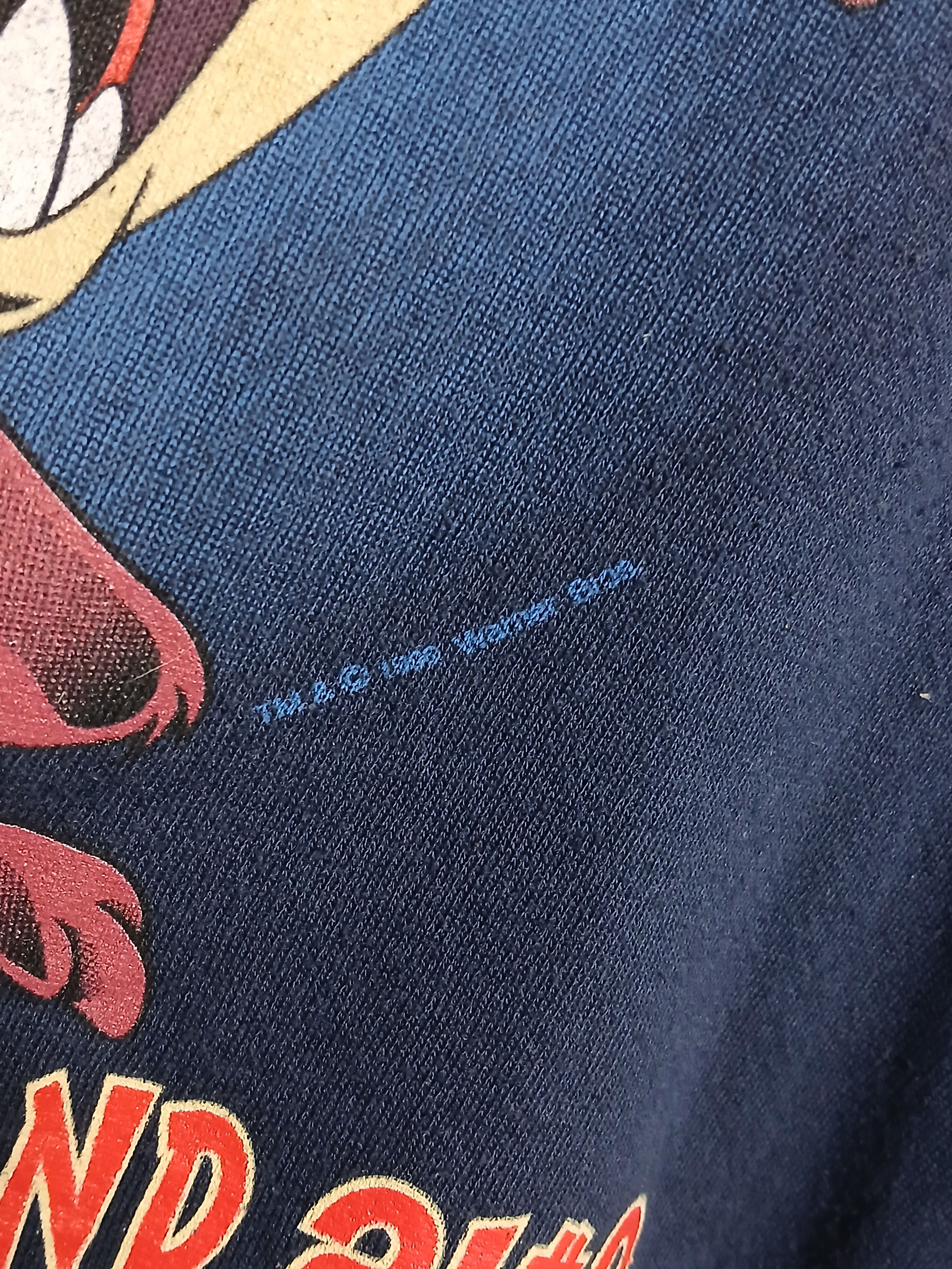 Cartoon Network × Vintage Vintage 1996 Looney Tunes Taz Sweatshirt Size US XL / EU 56 / 4 - 4 Thumbnail