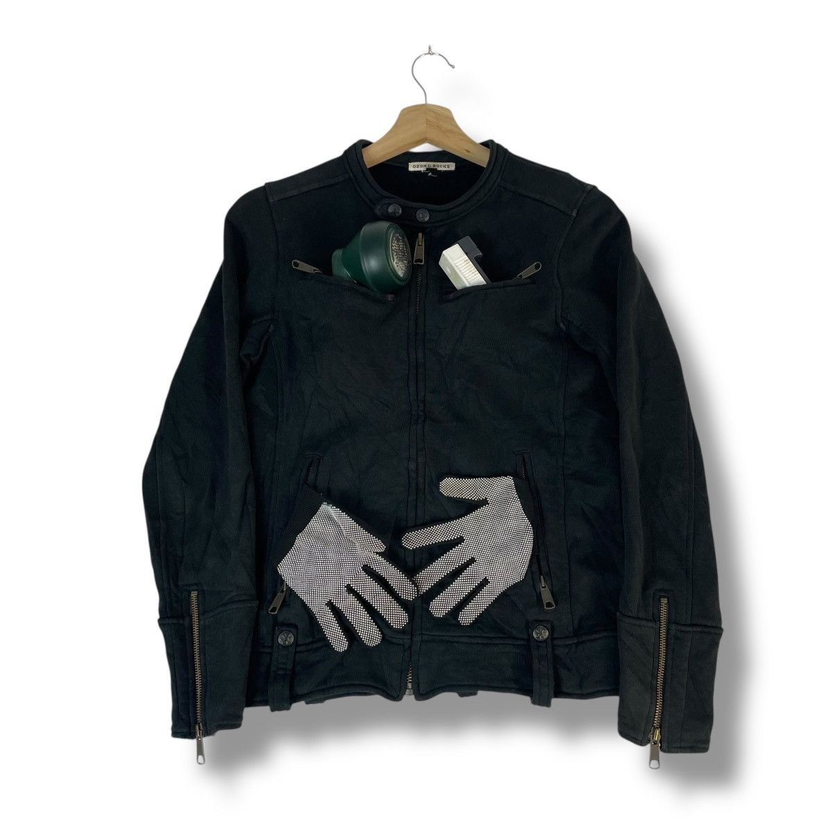 Hysteric Glamour 🇯🇵🖤 90s OZONE HYSTERIC PUNK ROCK GOTHIC JACKET Size US S / EU 44-46 / 1 - 1 Thumbnail