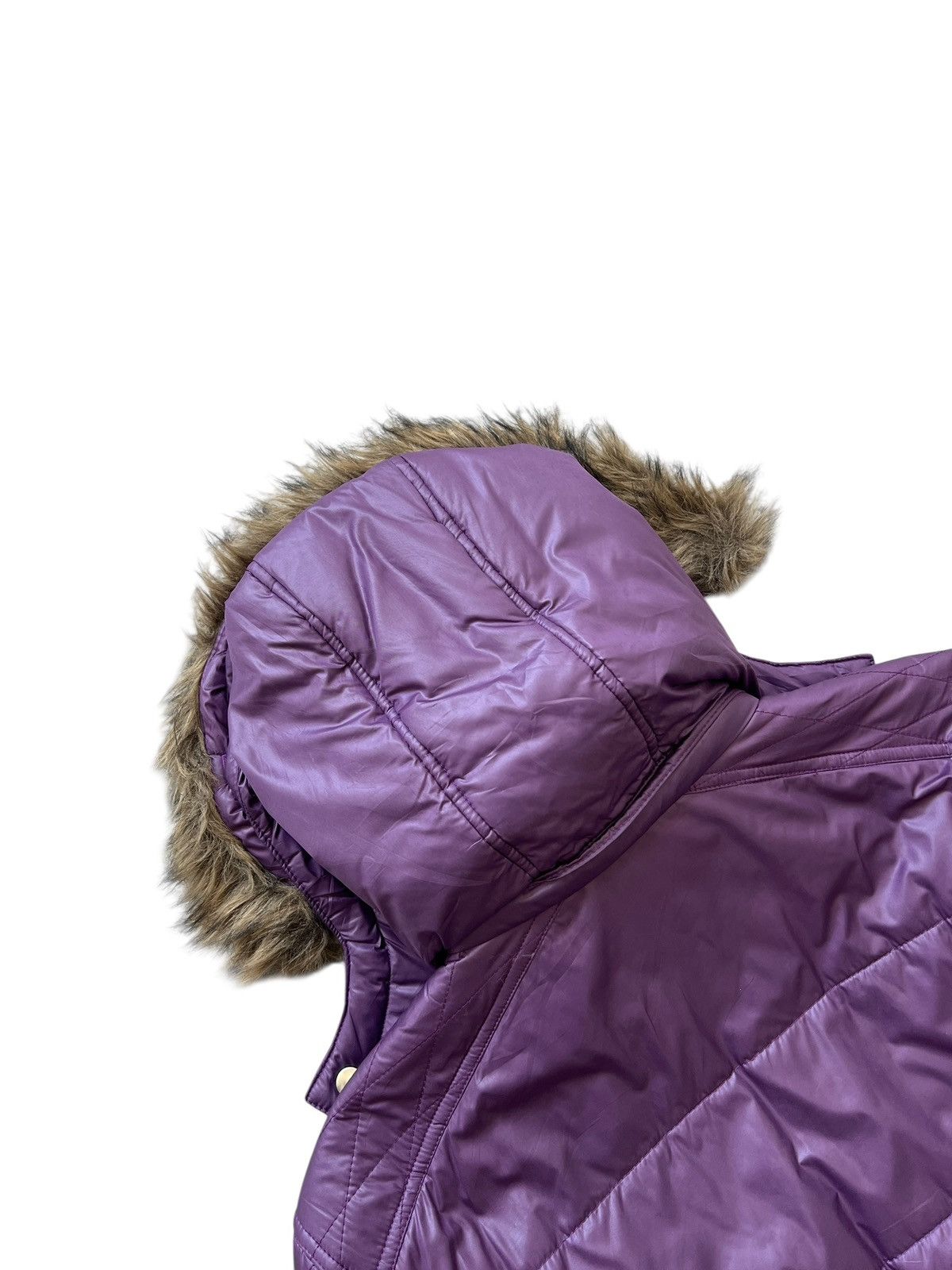 semanticdesign 2000s Semantic Design Fur Hooded Puffer Jacket Size US L / EU 52-54 / 3 - 8 Thumbnail