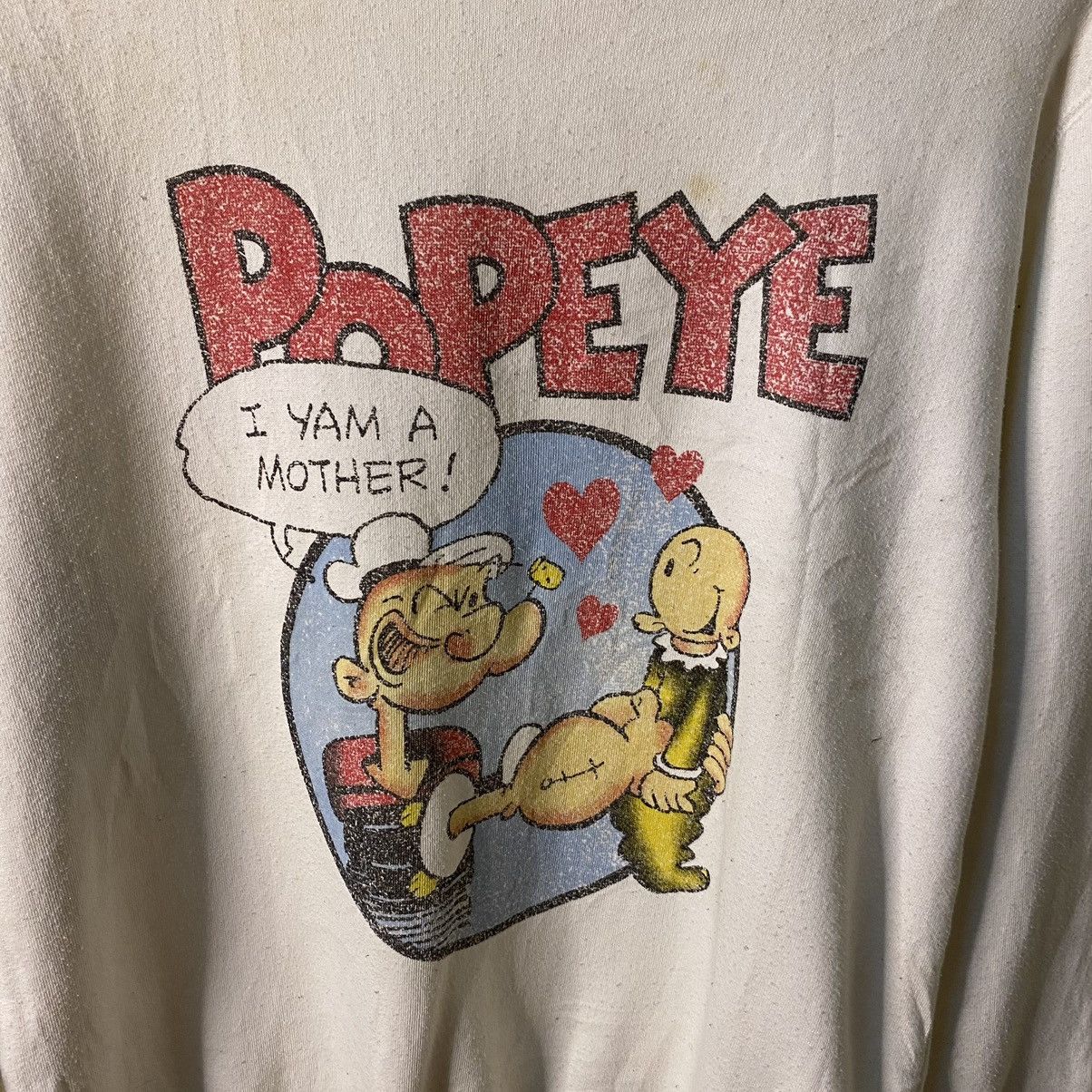 Cartoon Network × Vintage Vintage 1990s Popeye The Sailorman Cartoon Sweatshirt Size US L / EU 52-54 / 3 - 2 Thumbnail