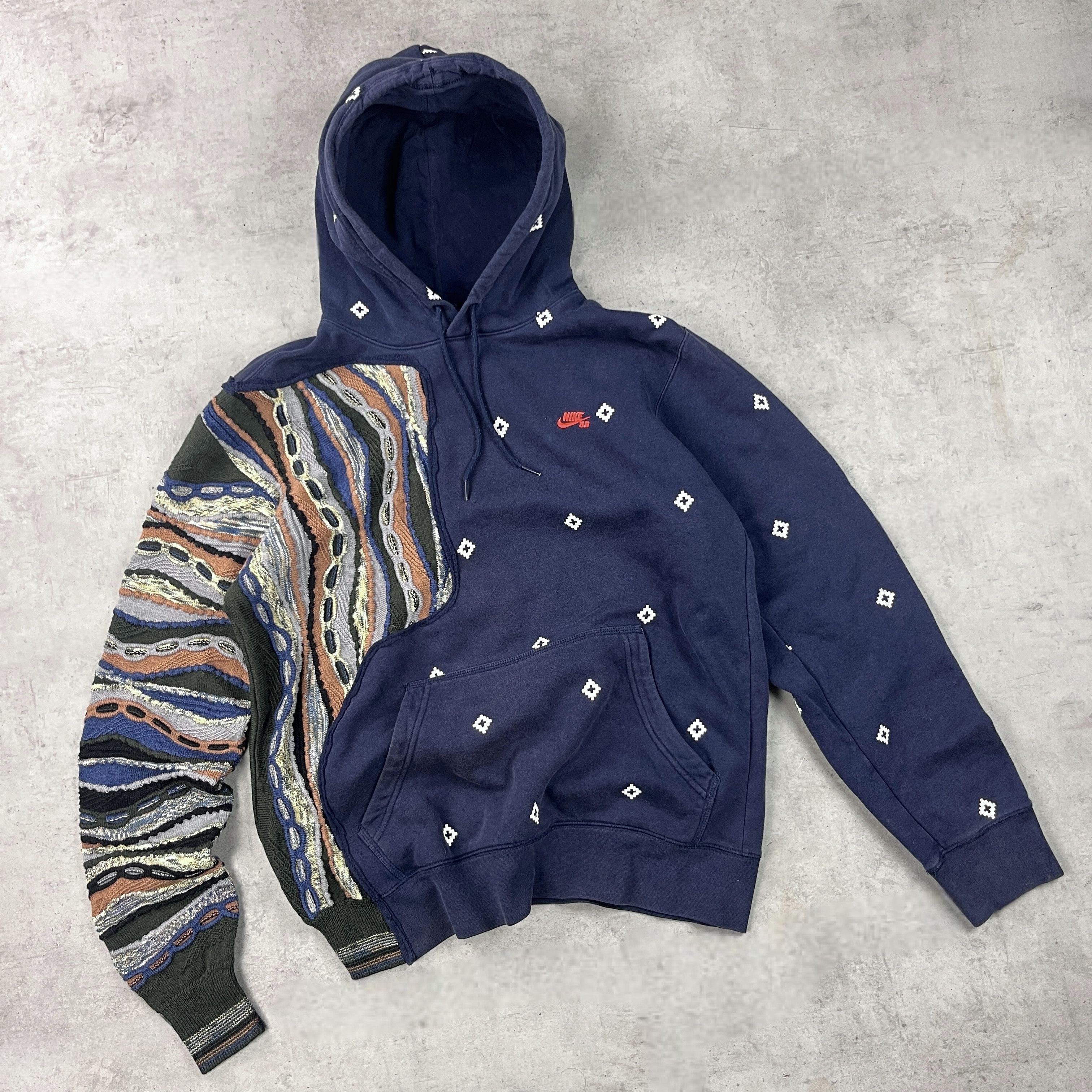 Japanese Brand × Nike × Vintage Custom NIKE X Coogi X Distorted.lab 'Nike SB' hoodie Size US L / EU 52-54 / 3 - 4 Thumbnail