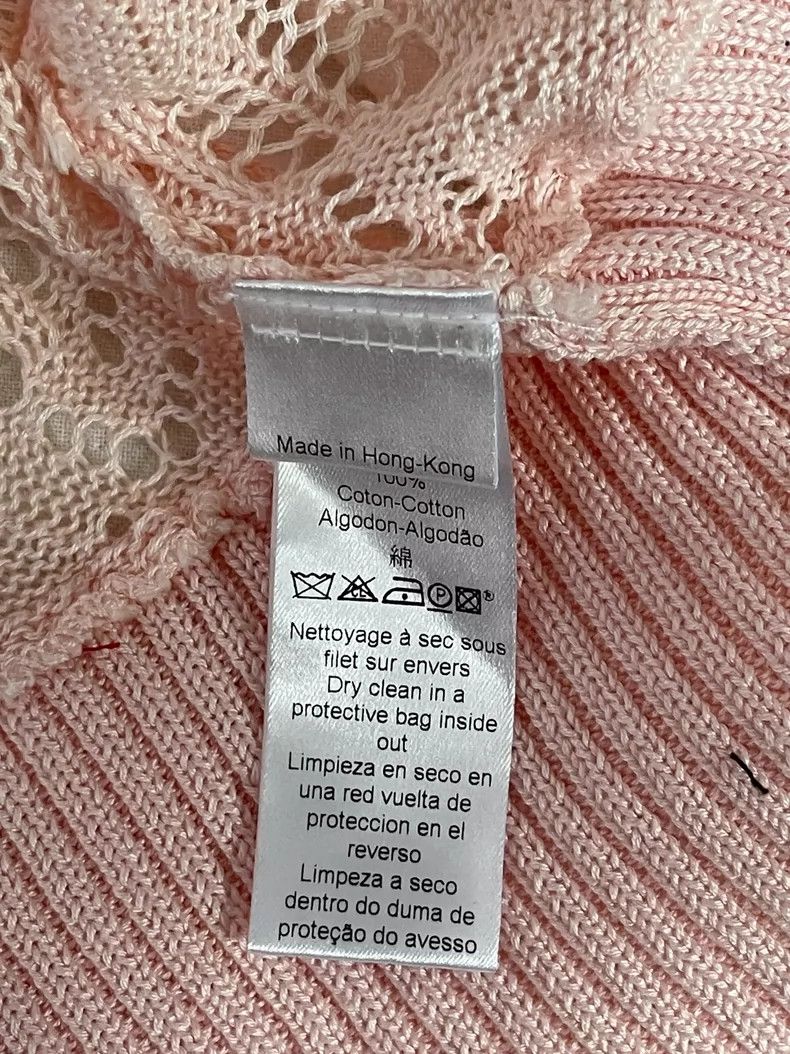 Kenzo KENZO Pink lace crochet sweater Size L / US 10 / IT 46 - 9 Thumbnail