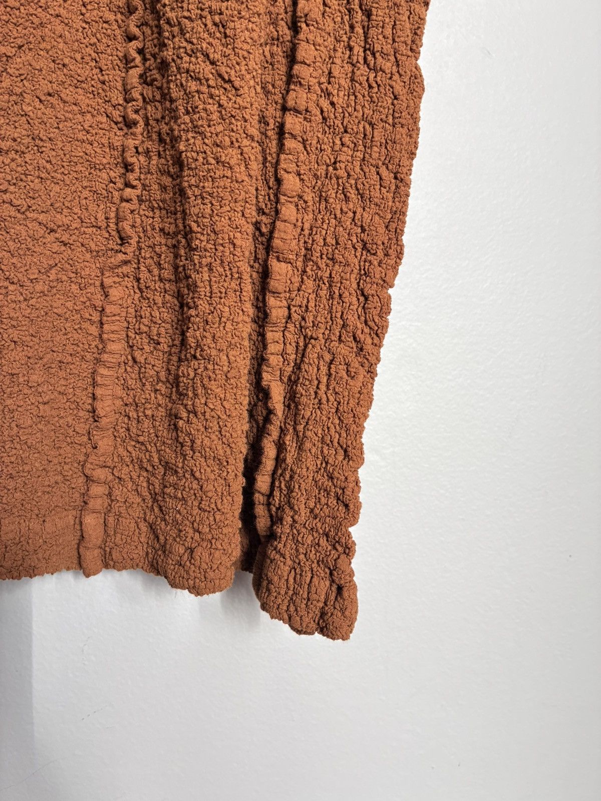 Issey Miyake ISSEY MIYAKE ME SS22 Toffee Brown Cauliflower Button Shirt Size US M / EU 48-50 / 2 - 14 Thumbnail