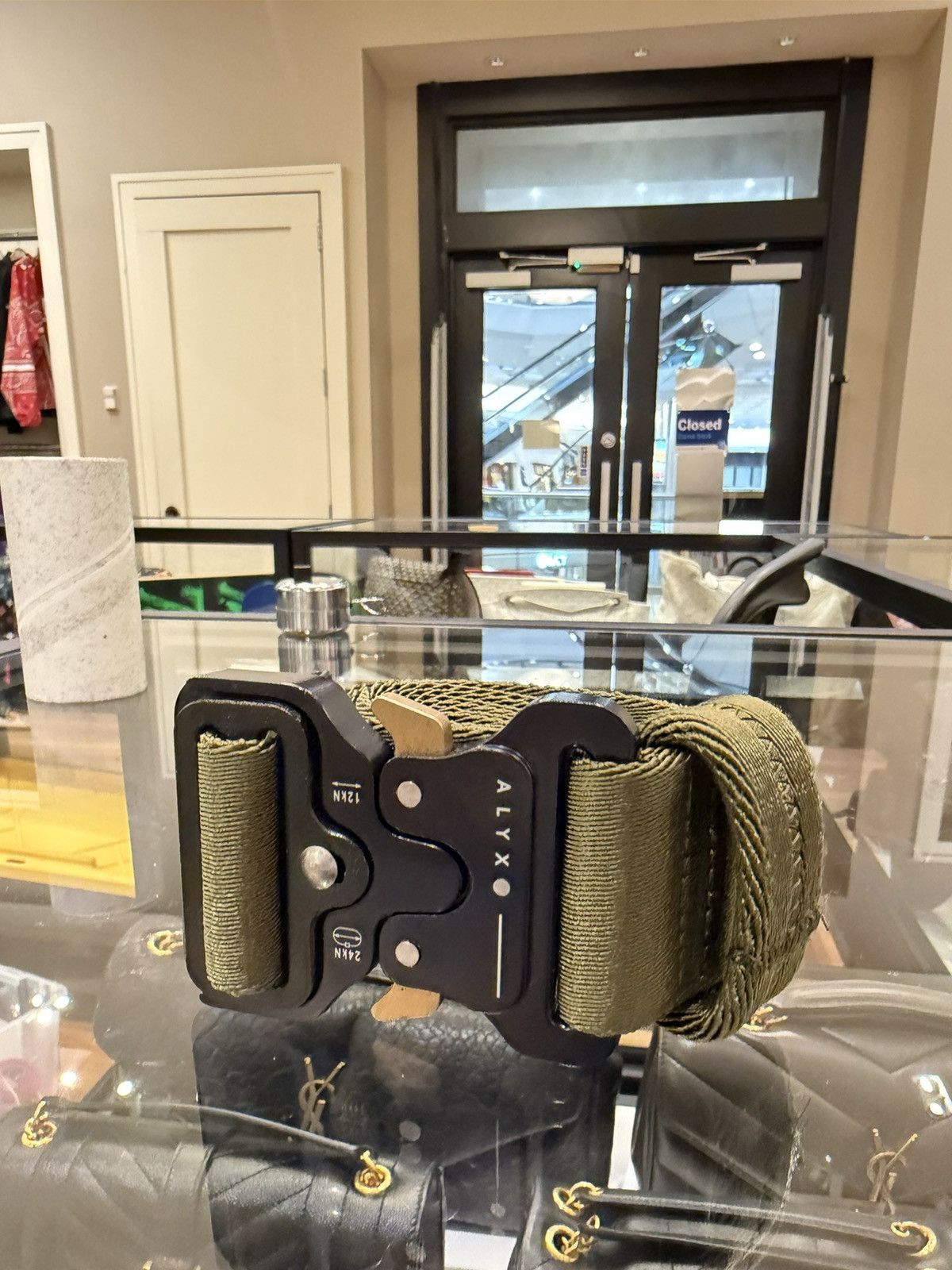 1017 ALYX 9SM 1017 ALYX 9SM Rollercoaster belt- Olive Size ONE SIZE - 1 Thumbnail